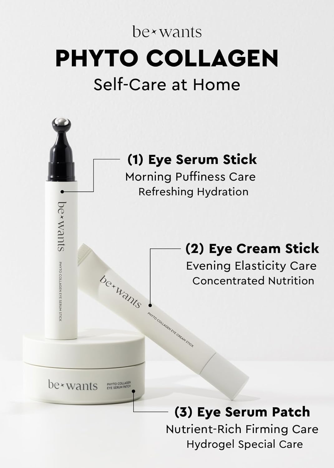 BE+WANTS – Wrinkle Pads &amp; Patches on display