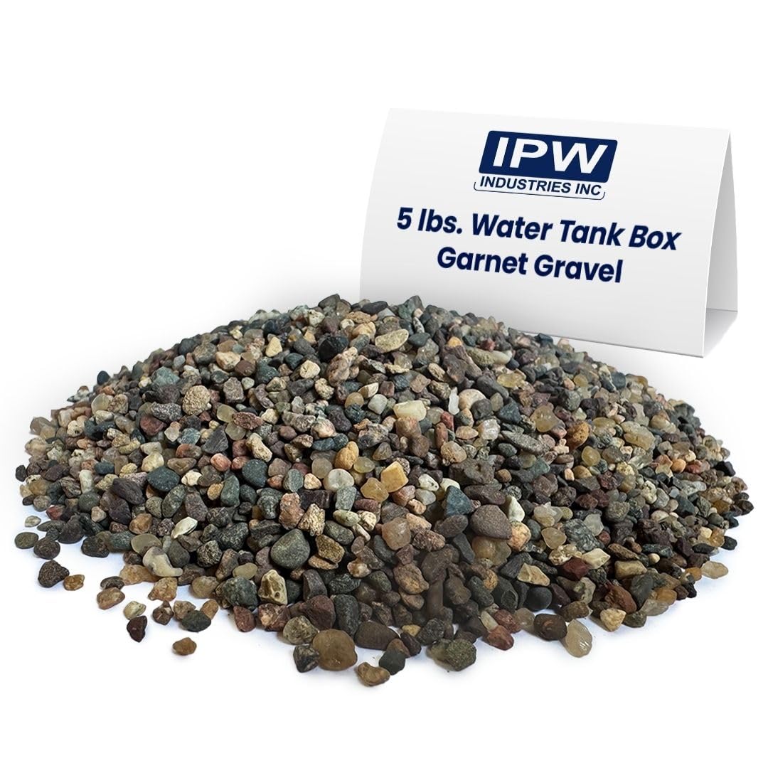 IPW Industries Inc - Water Softener Gravel - Garnet Filter Bed Media for Filter Tanks, Water Conditioners, Water Softene
