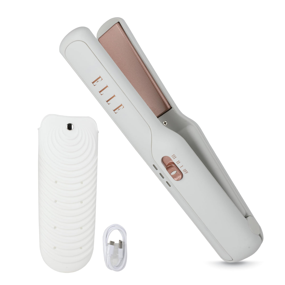 ELLE - Cordless Ceramic Hair Straightener Flat Iron for Travel – product photo (Straighteners)