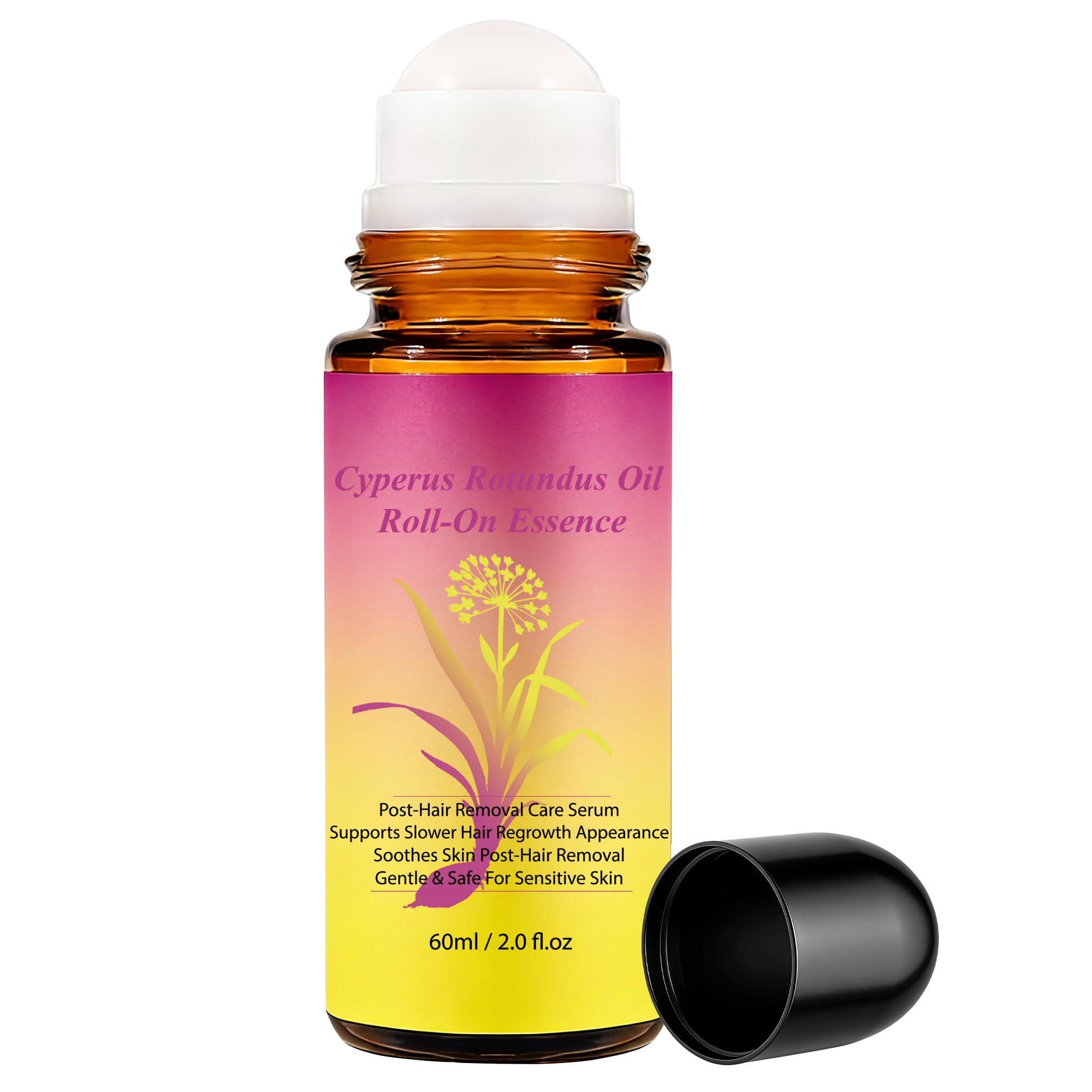 SRIOIO Cyperus Rotundus Oil for hair removal and smooth skin, 2oz bottle with dropper for natural skin care.