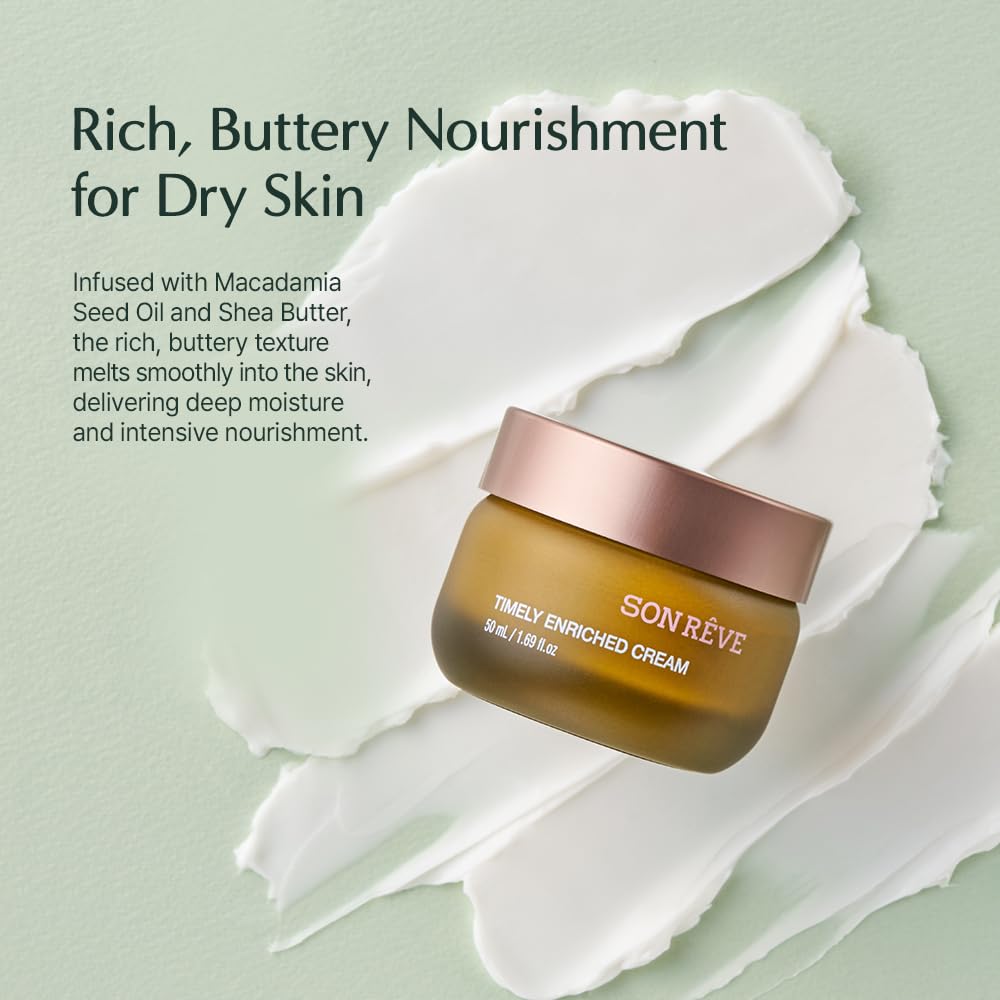 Moisturizing Face Cream with Ceramide – SONREVE Timely Enriched Cream – Anti-Aging, Botanical, Long-Lasting Hydration fo