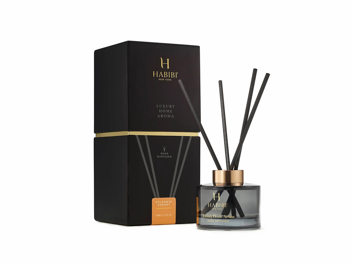 Splended Sunset Essential Oil Diffusers for Home Luxury Reed - H HABIBI Official Imagery - 5