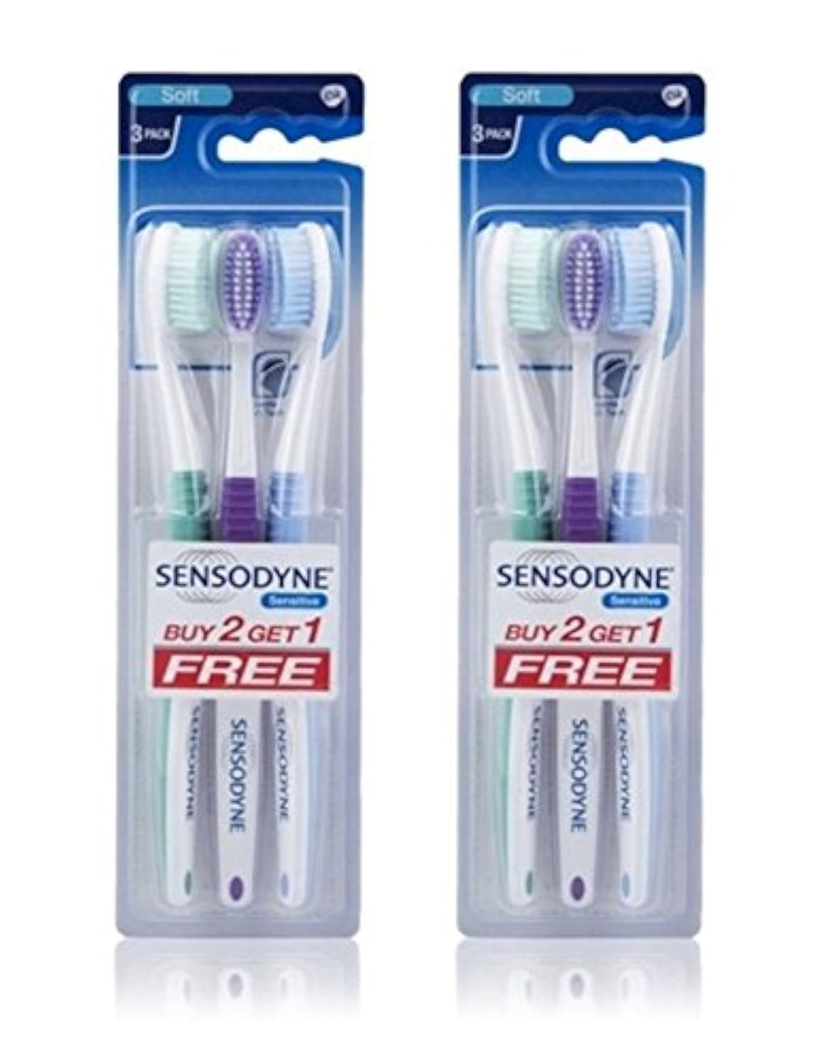 Sensodyne Sensitive Toothbrush Soft Sensitive Teeth, 3 Count - Product Imagery