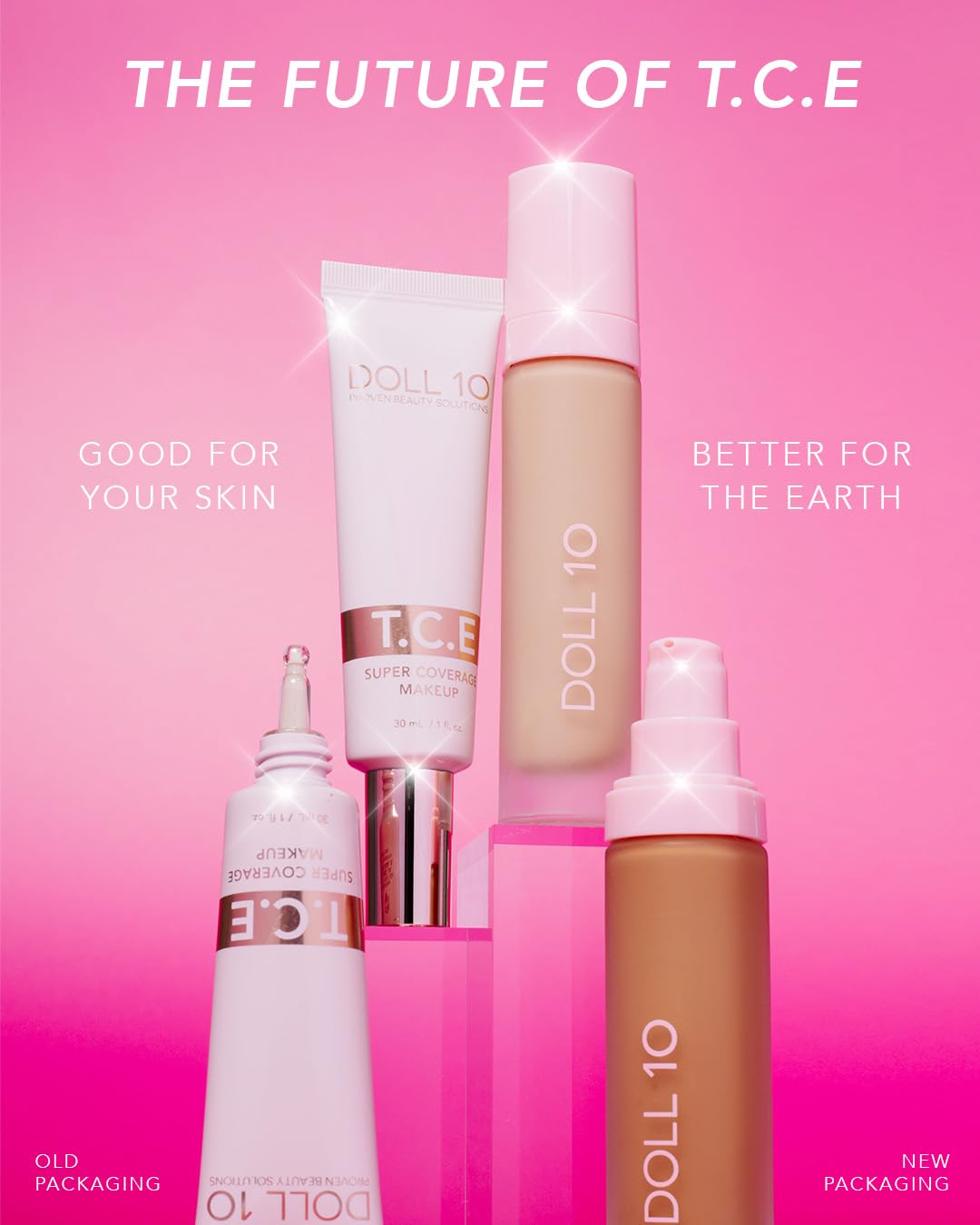 DOLL 10 T.C.E This Covers Everything Super Coverage Serum Makeup with Peptides (Fair, One Size) – full view