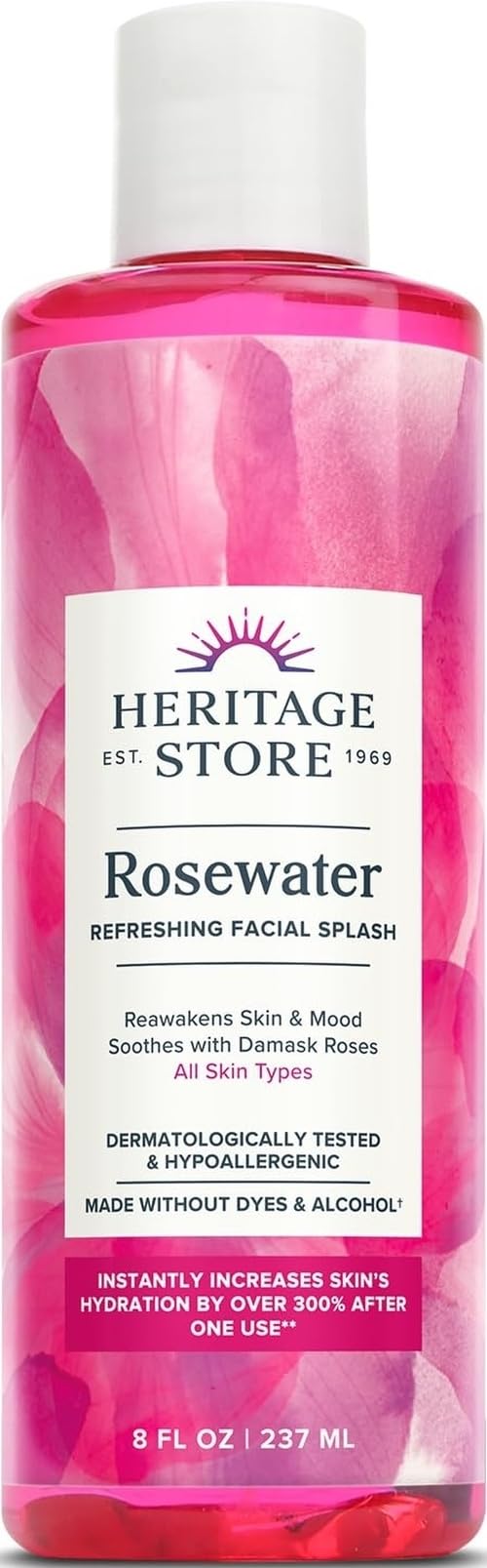 HERITAGE STORE Rosewater - Refreshing Facial Splash for Glowing - Product Imagery