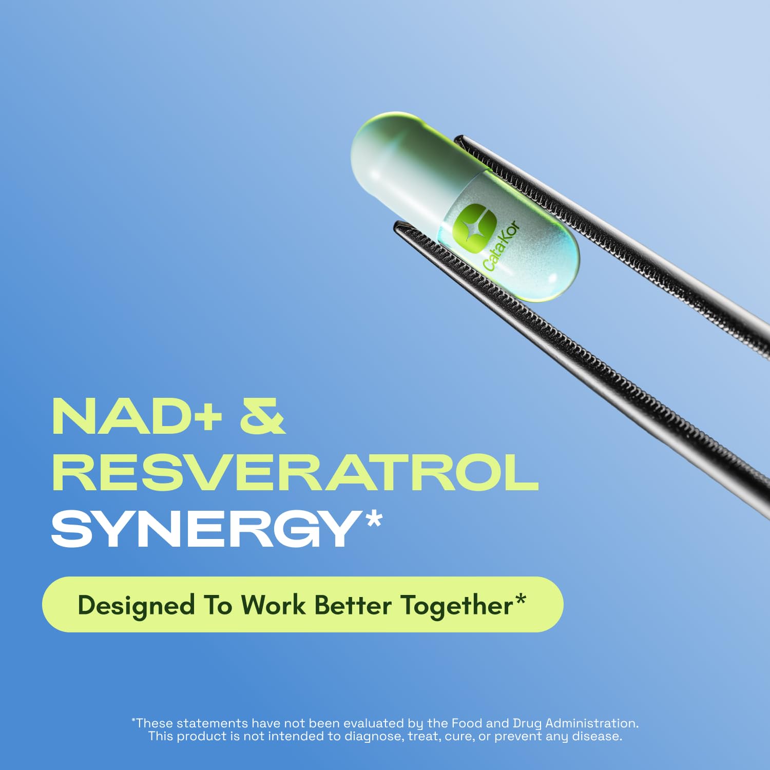 Cata-Kor Liposomal NAD+ Resveratrol Supplement 60ct