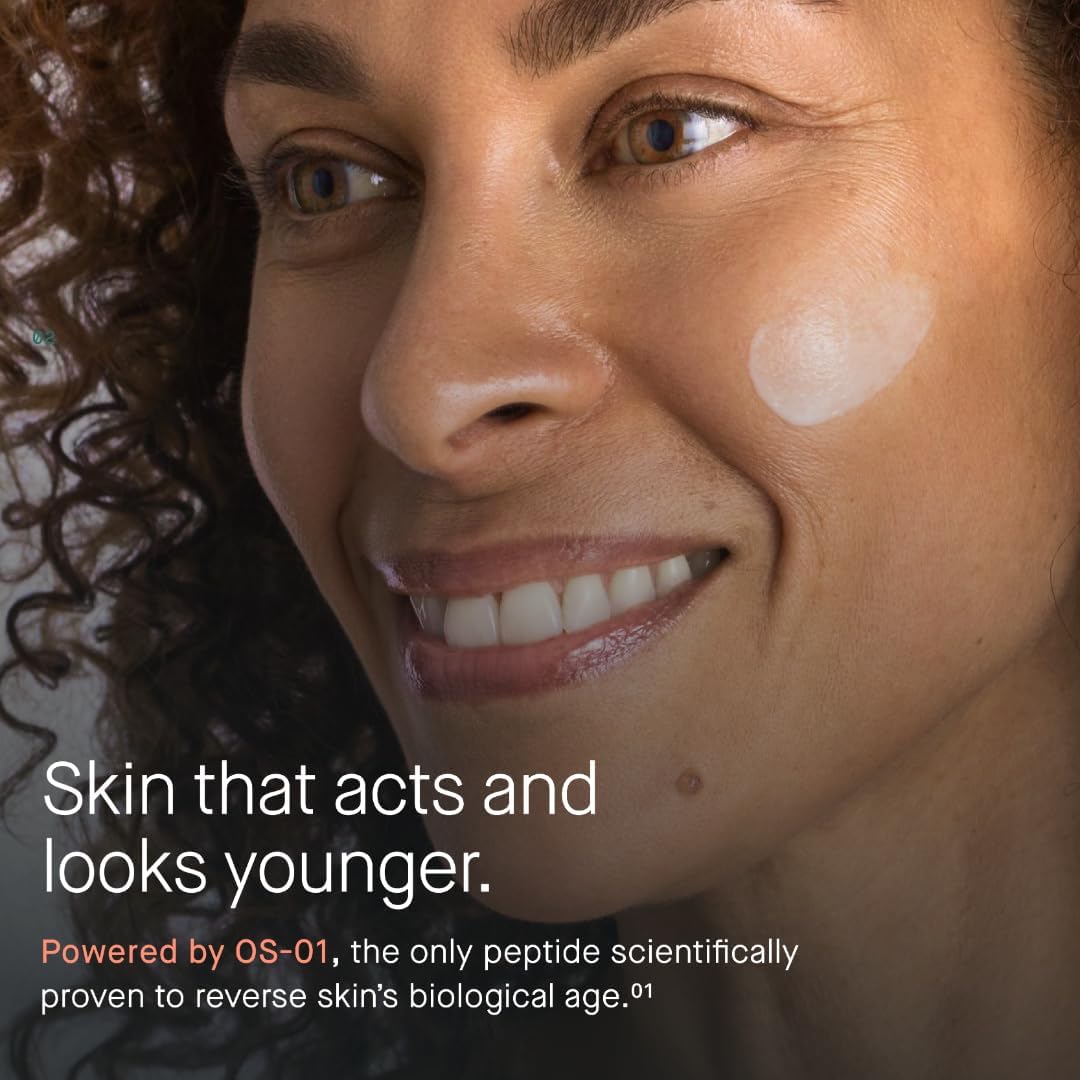 oneskin OS-O1 FACE topical supplement moisturizer in a 1.7 fl oz refill pouch, luxurious skincare for face hydration