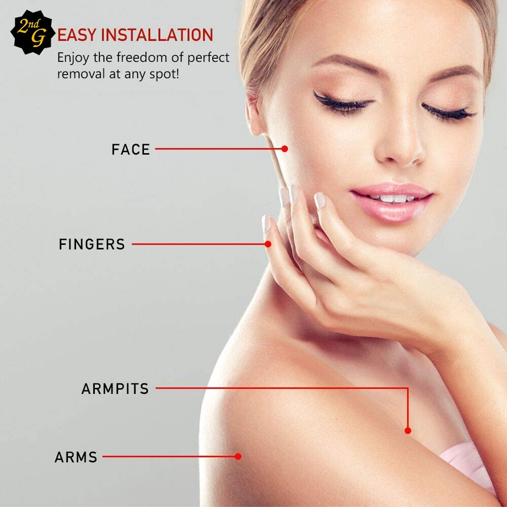 tuokiy Replacement Heads for Flawless Gen 2, Double Ring, 6-Pack – close-up detail
