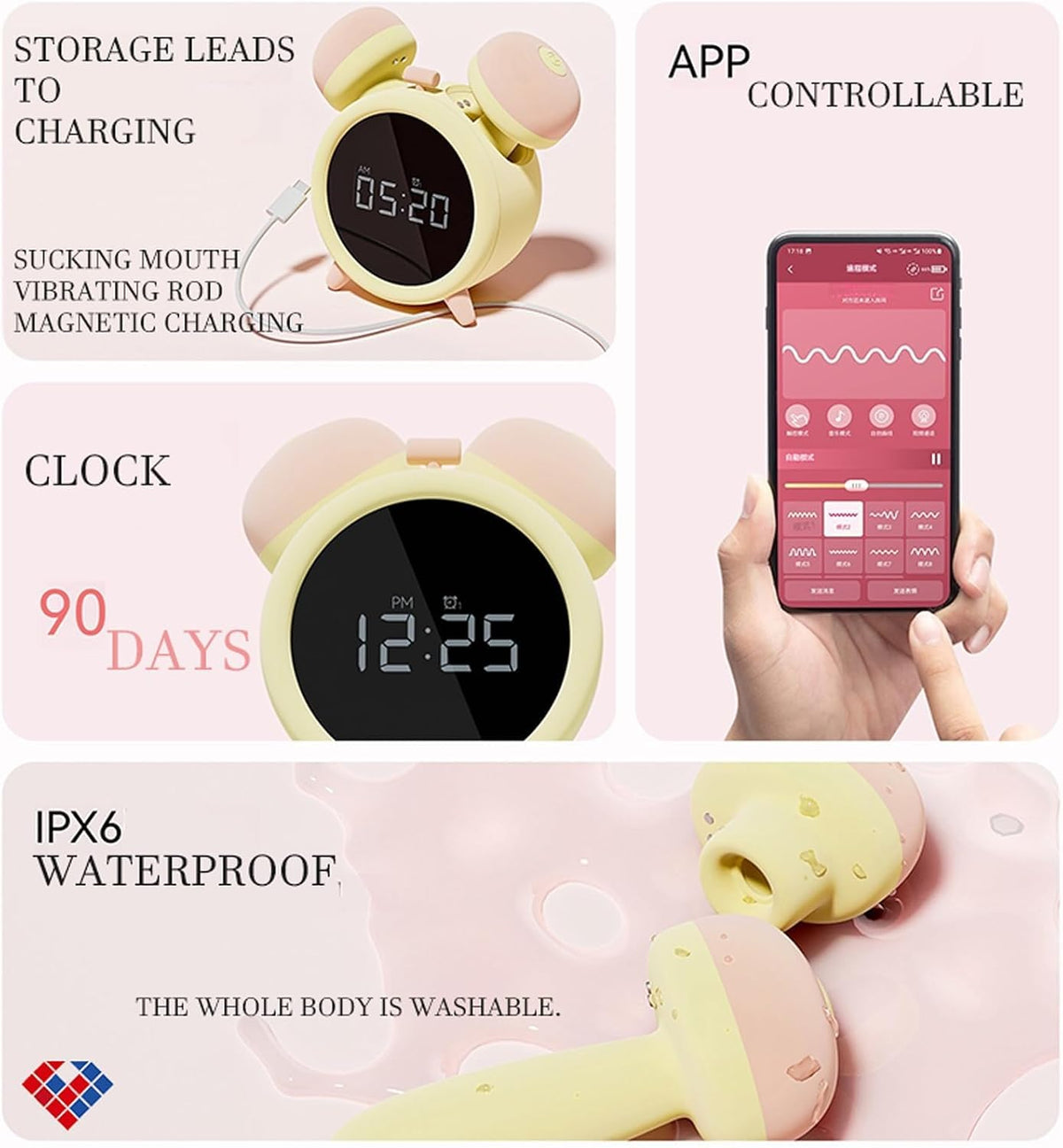 Alarm Clock Newly Clitioral Stimulant Tool App Remote - Premium Selection Official Imagery - 5