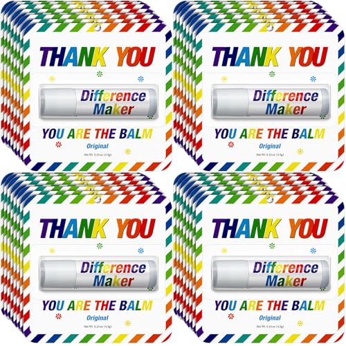 Sacubee 30 Pack Christmas Employee Teacher Appreciation Gifts Lip Balm Bulk Rainbow – Colorful
