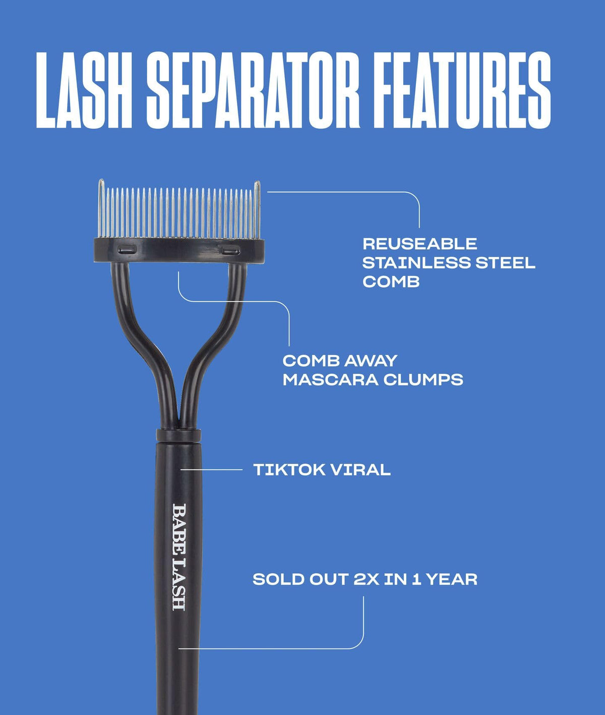 Babe Original Viral Lashes Set, Lash Serum, Mascara & Separator – product photo (Eyelash Primers)