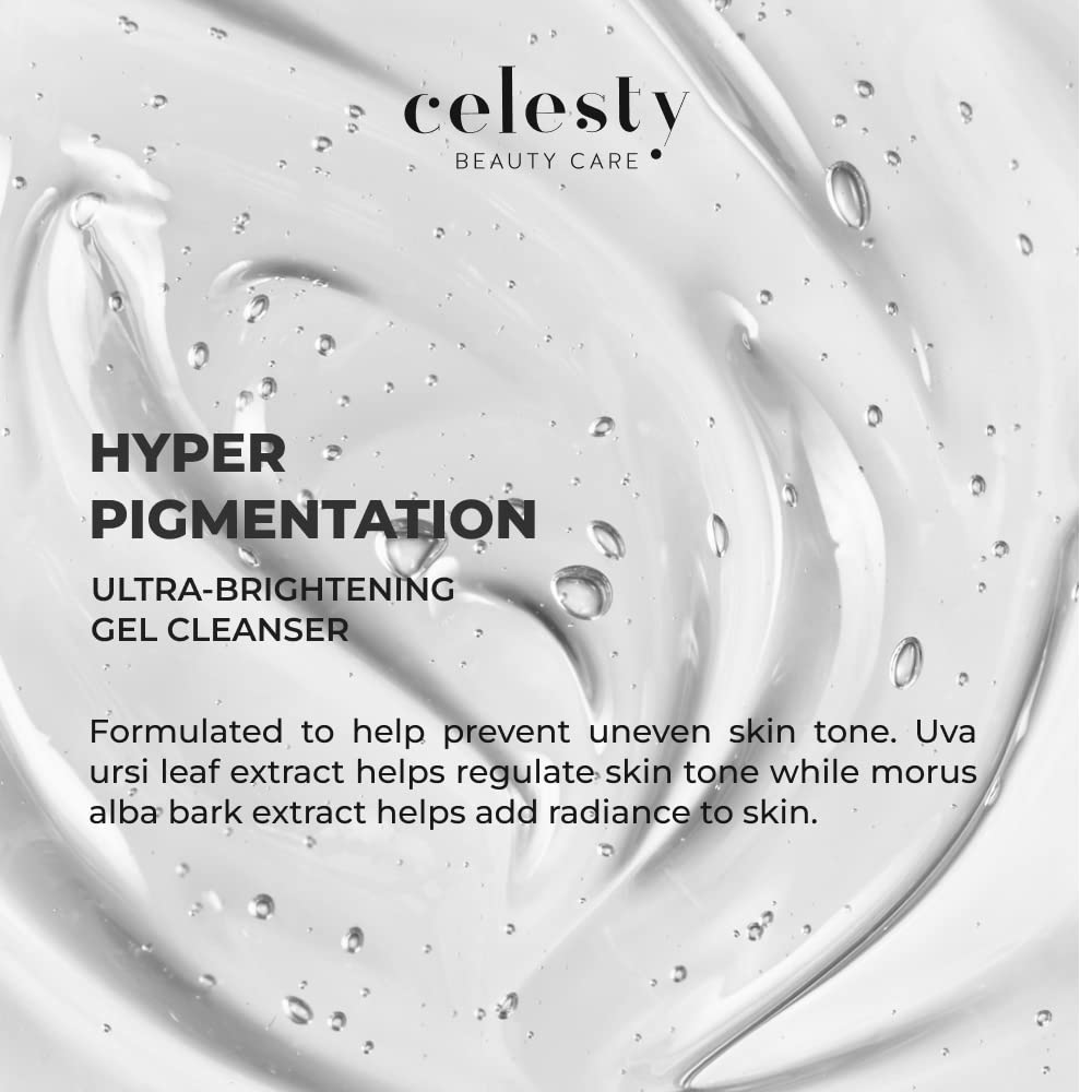 Celesty Beauty Care Celesty Beauty Brightening Gel Cleanser With Vitamin C, Glycolic Acid (AHA) & Salicylic Acid (BHA), 