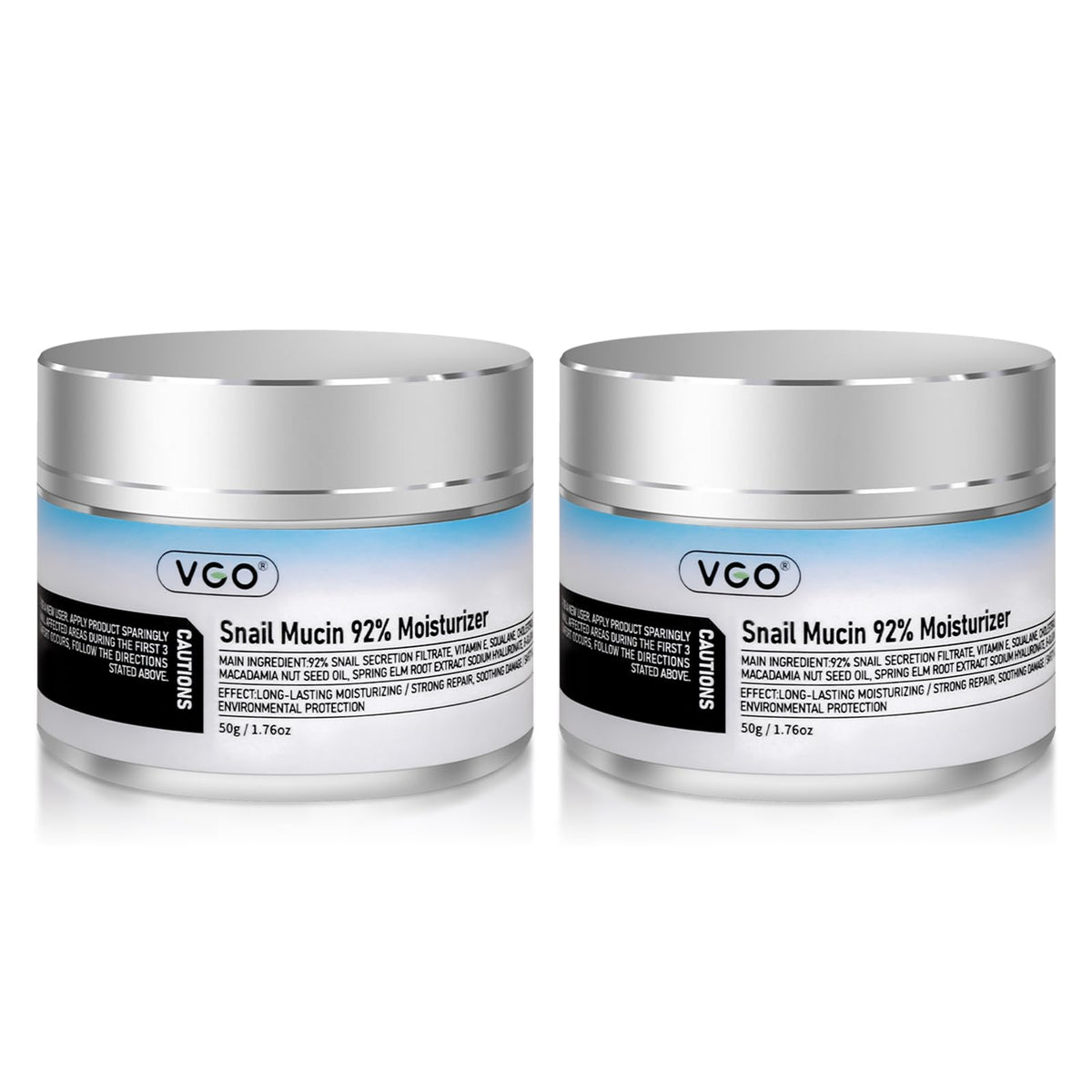 VGO 2 Pack 92 Snail Mucin Moisturizer Anti Aging Skin Repair - VGO Official Imagery - 2