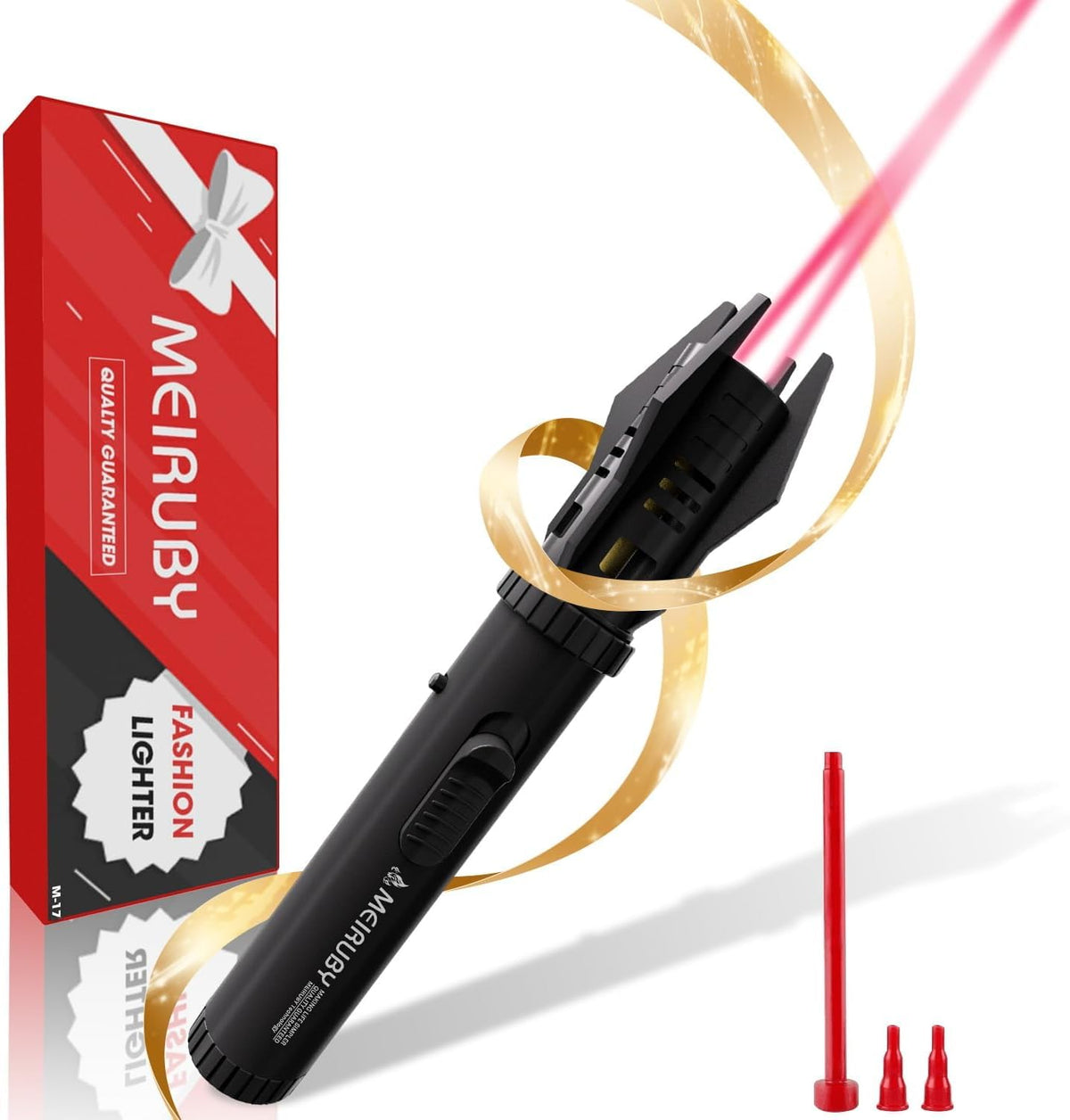 MEIRUBY Stocking Stuffers Gifts for Men Dad Adults, Lightsaber Torch Lighter Flame Butane Lighter Gift for Dad Grandpa S