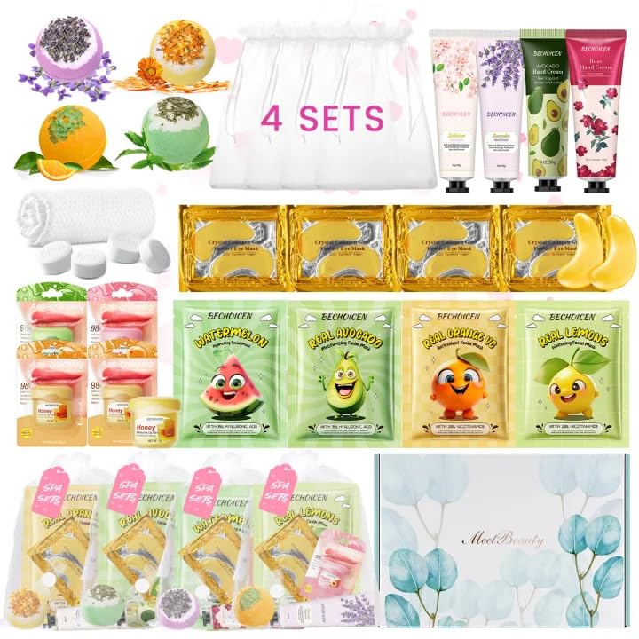 28Pcs spa birthday party supplies,4 Set Spa Party Favors kit - Product Imagery