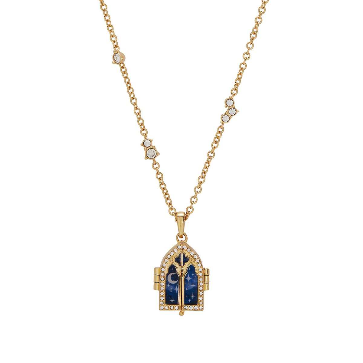 Alex and Ani ACOTAR Starfall Locket Necklace – Gold, Metal, One Size