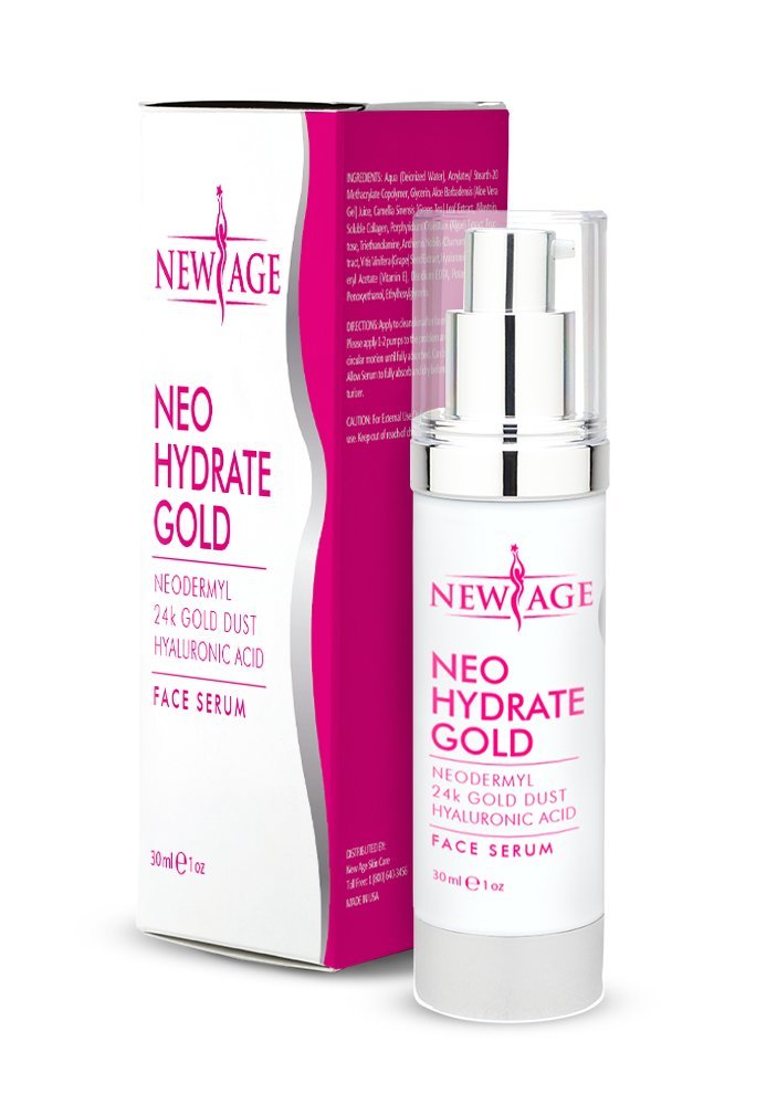 New Age Skin Care Beauty Box (Set of 3) Gift Set Vitamin C And Hyaluronic Kit Eye Serum Neo Hydrate Gold Face and Neck S