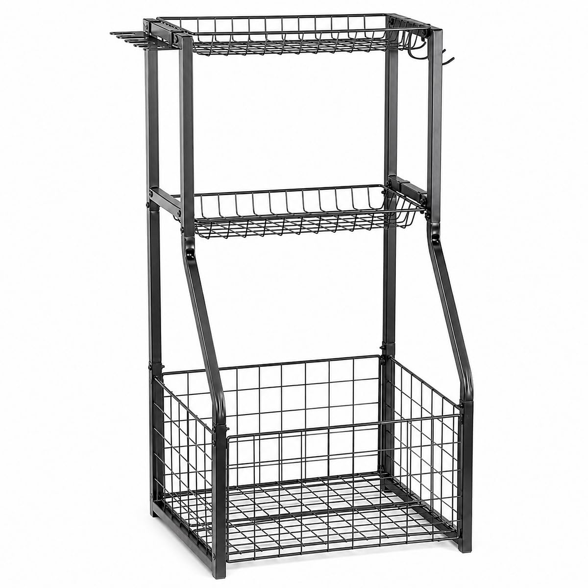 YueTong Garage Sports Organizer with Ball Rack, Bat Holder and 4 Hooks – product photo (Ball Storage)