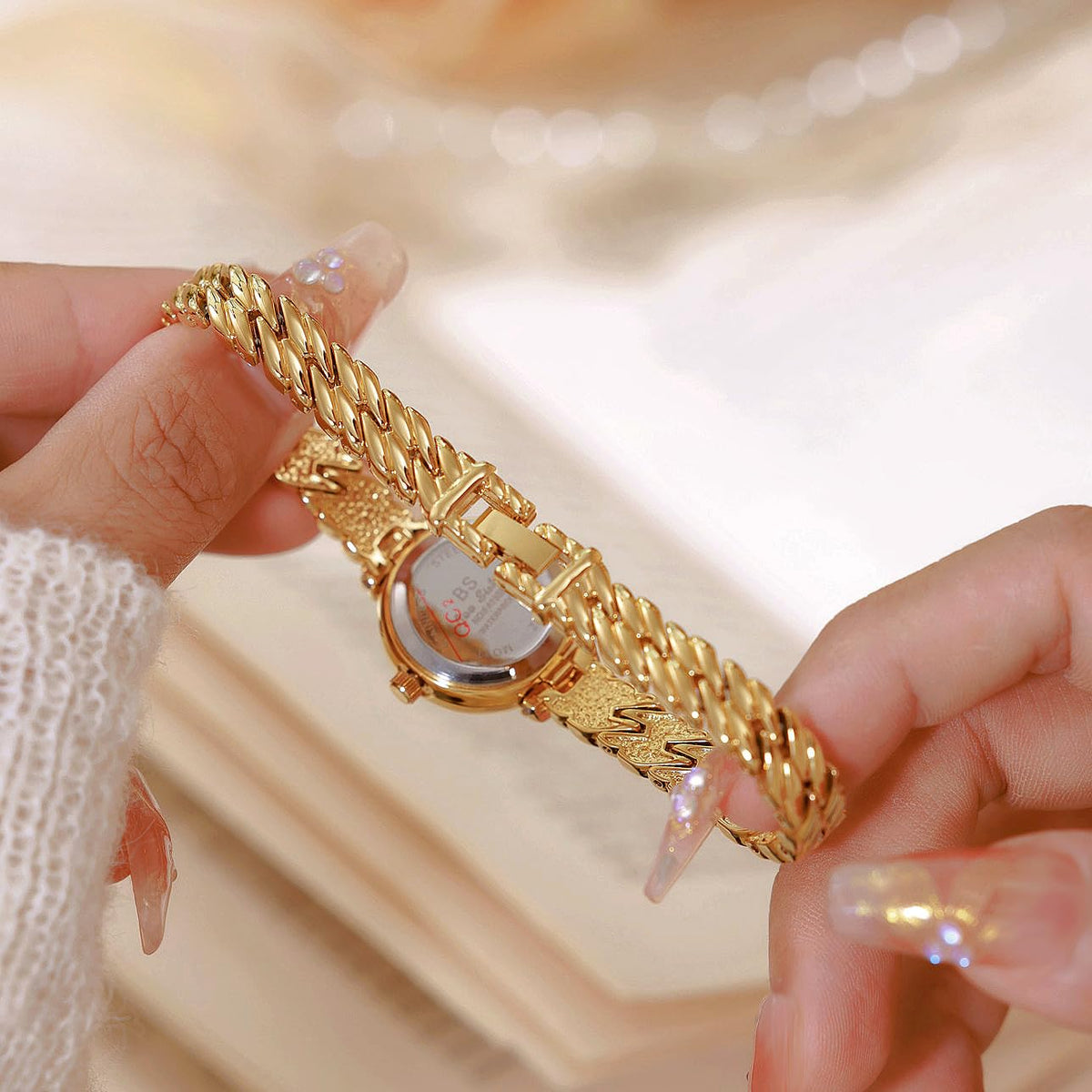 Gosasa Women’s Jewelry Bracelet Watch Petite Quartz Crystal Dress Watch – alternate angle
