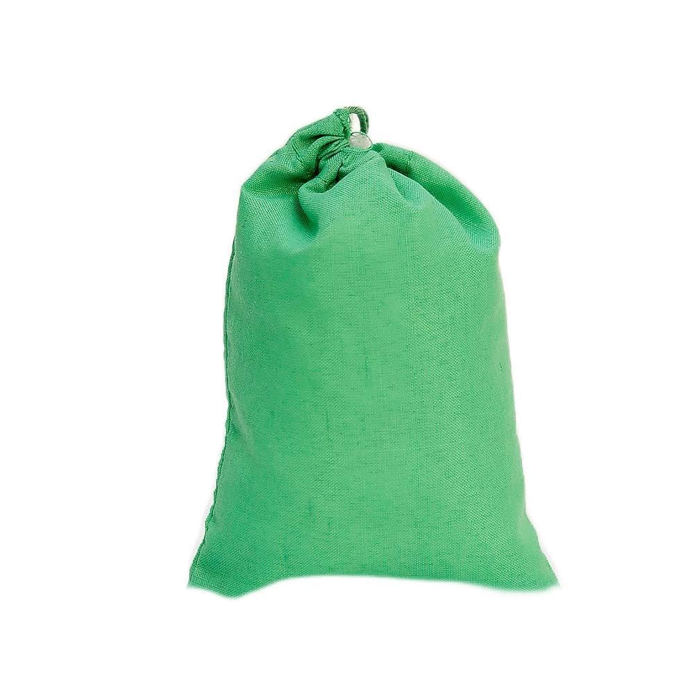 ecogreentextiles Green Christmas Bags, 100% Organic Cotton birthday bag for gift wrapping, Grocery, Jewelry, and Makeup,