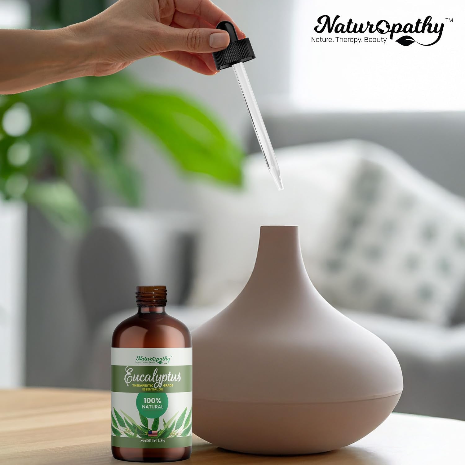 Naturopathy Eucalyptus Essential Oil – Pure 4 fl oz
