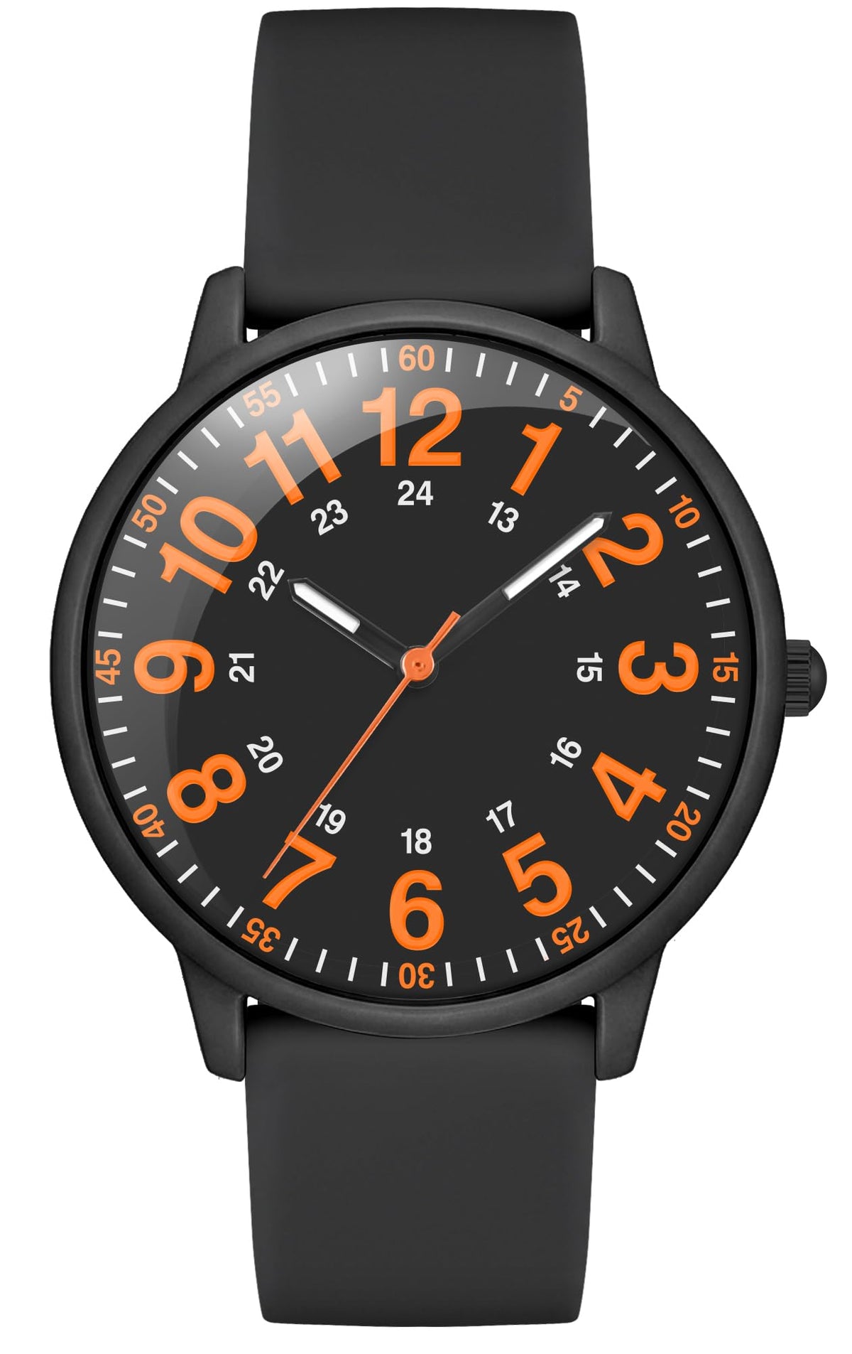 Asan Ge 38MM 3ATM Waterproof Wear Resistant Anti-Scratch Analog Nurse Watch 12/24 Hour Luminouse with Second Hand Milita