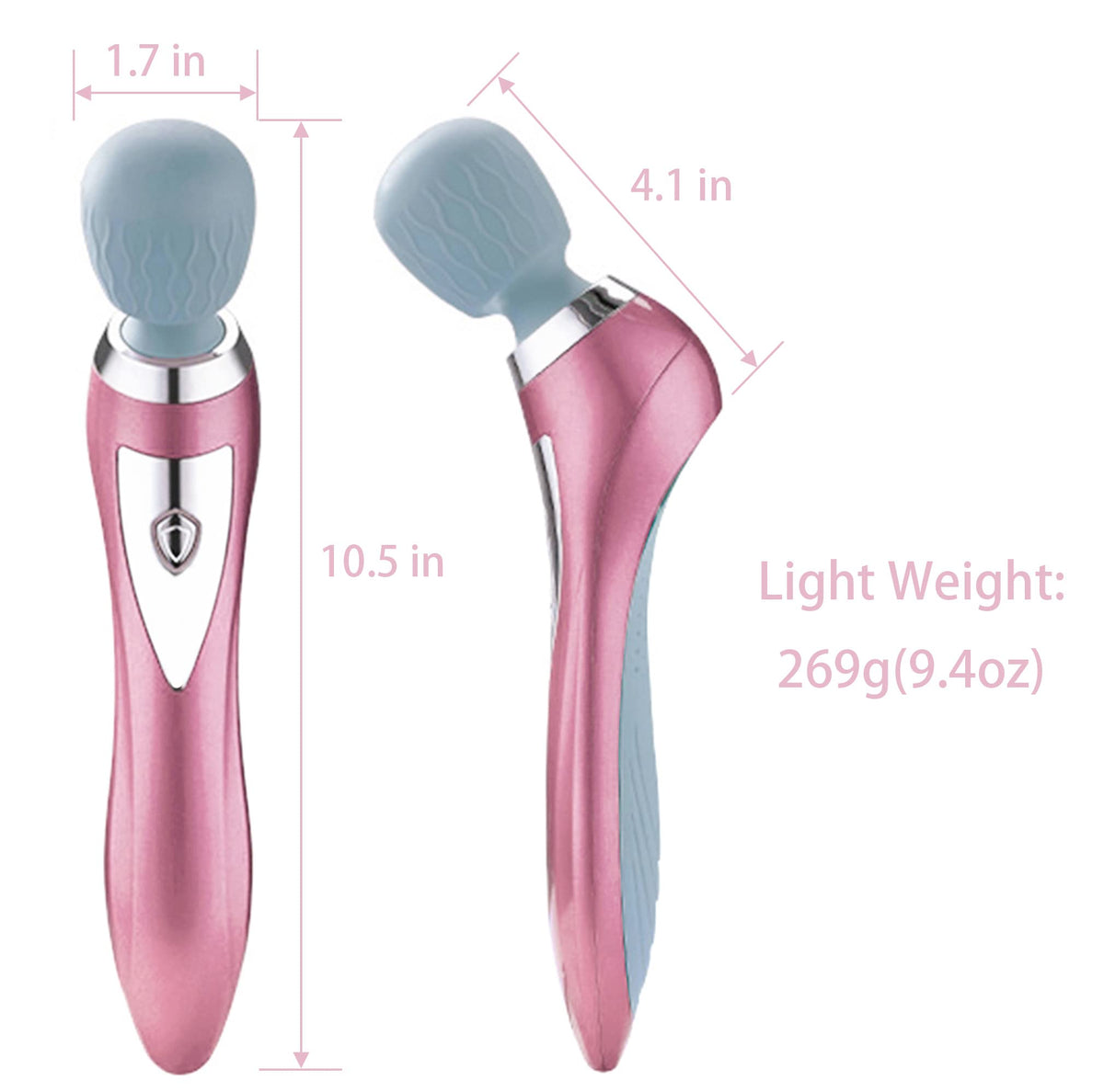 Asopal Personal Handheld Vibrating Massager-Cordless Full Body Massager, Electric Massager for Face Neck Back Shoulder W