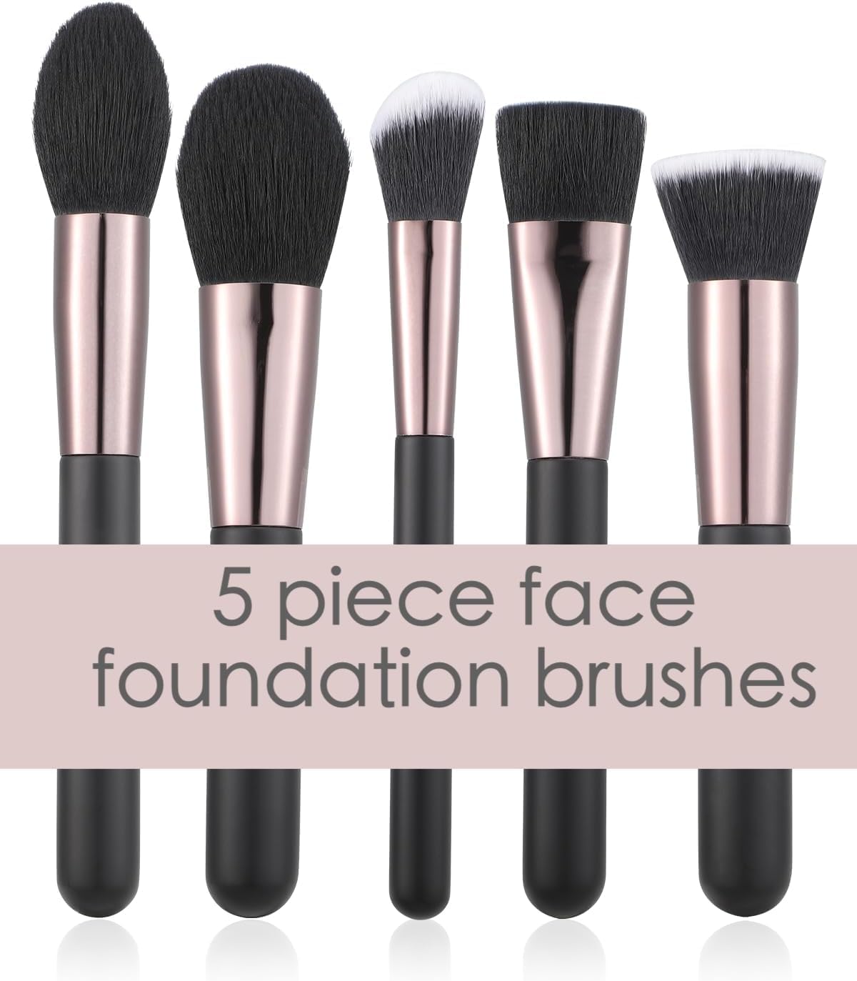 HAPPITON Makeup Brushes Set 17PCS Beauty Tool Kits for Eye Face Foundation Blender Concealer Makeup Brush With Rotating 