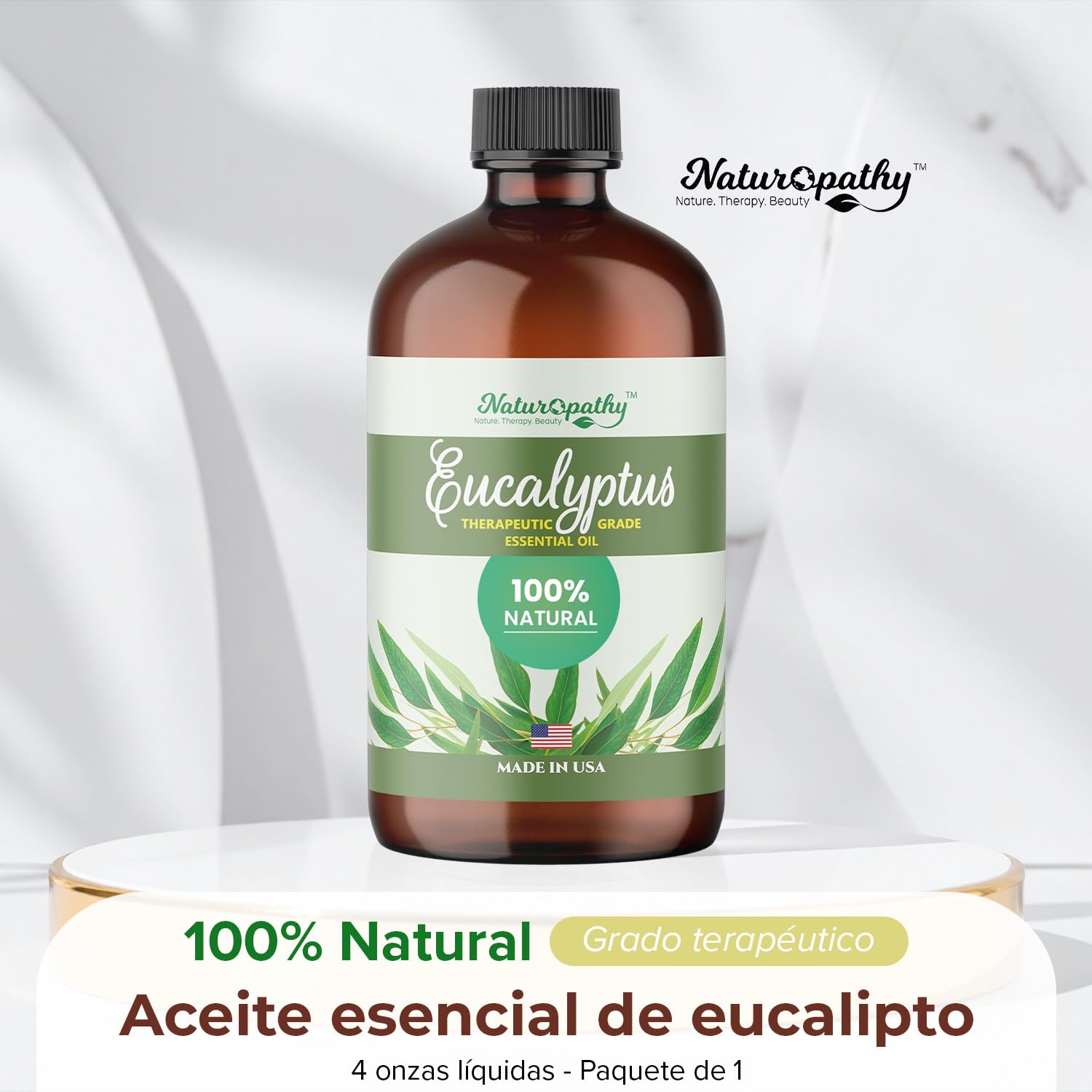 Naturopathy Eucalyptus Essential Oil – Pure 4 fl oz