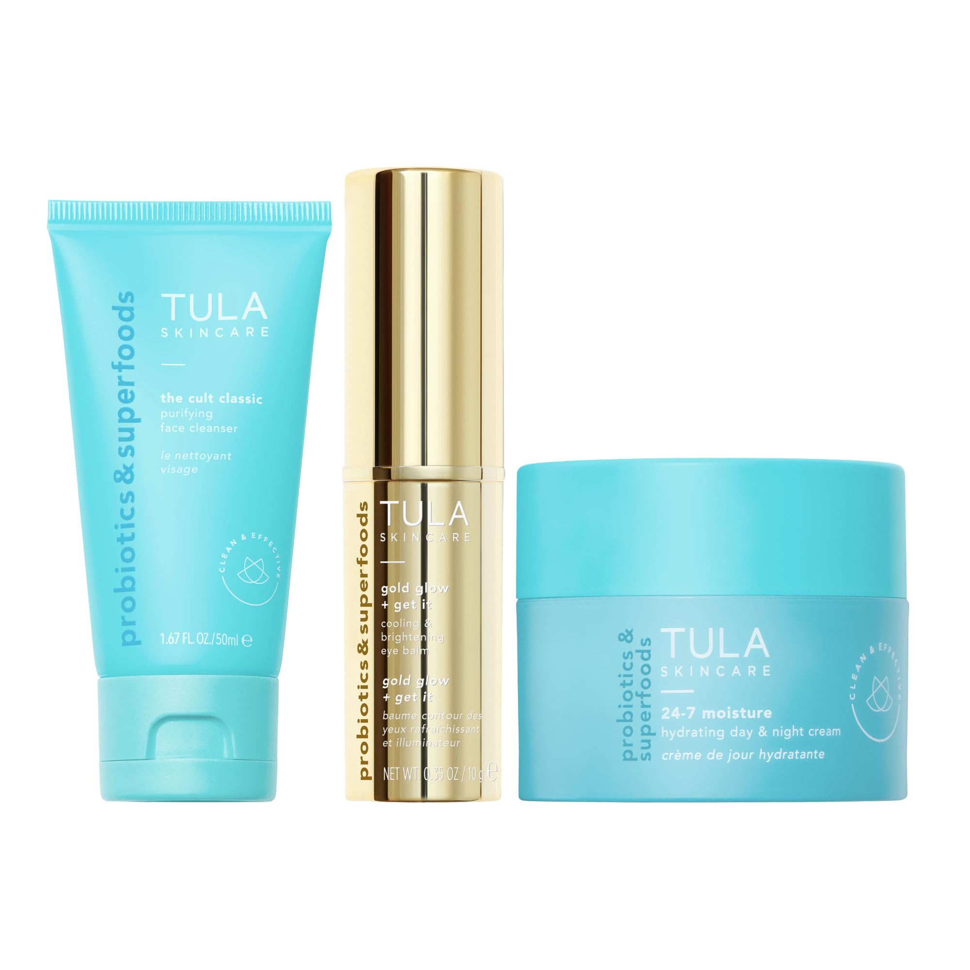TULA Skin Care Greatest Hits Skincare Discovery Kit, Includes - Product Imagery