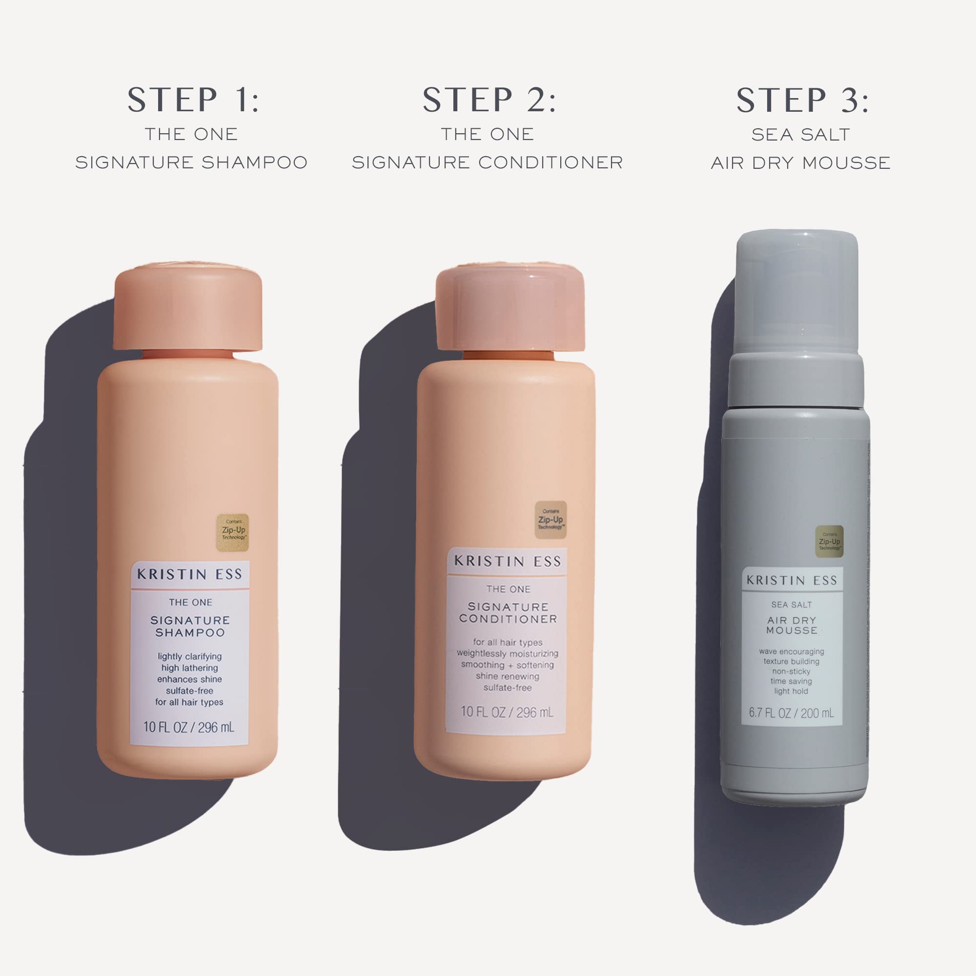Kristin Ess Hair Signature Set – Shampoo, Conditioner & Mousse