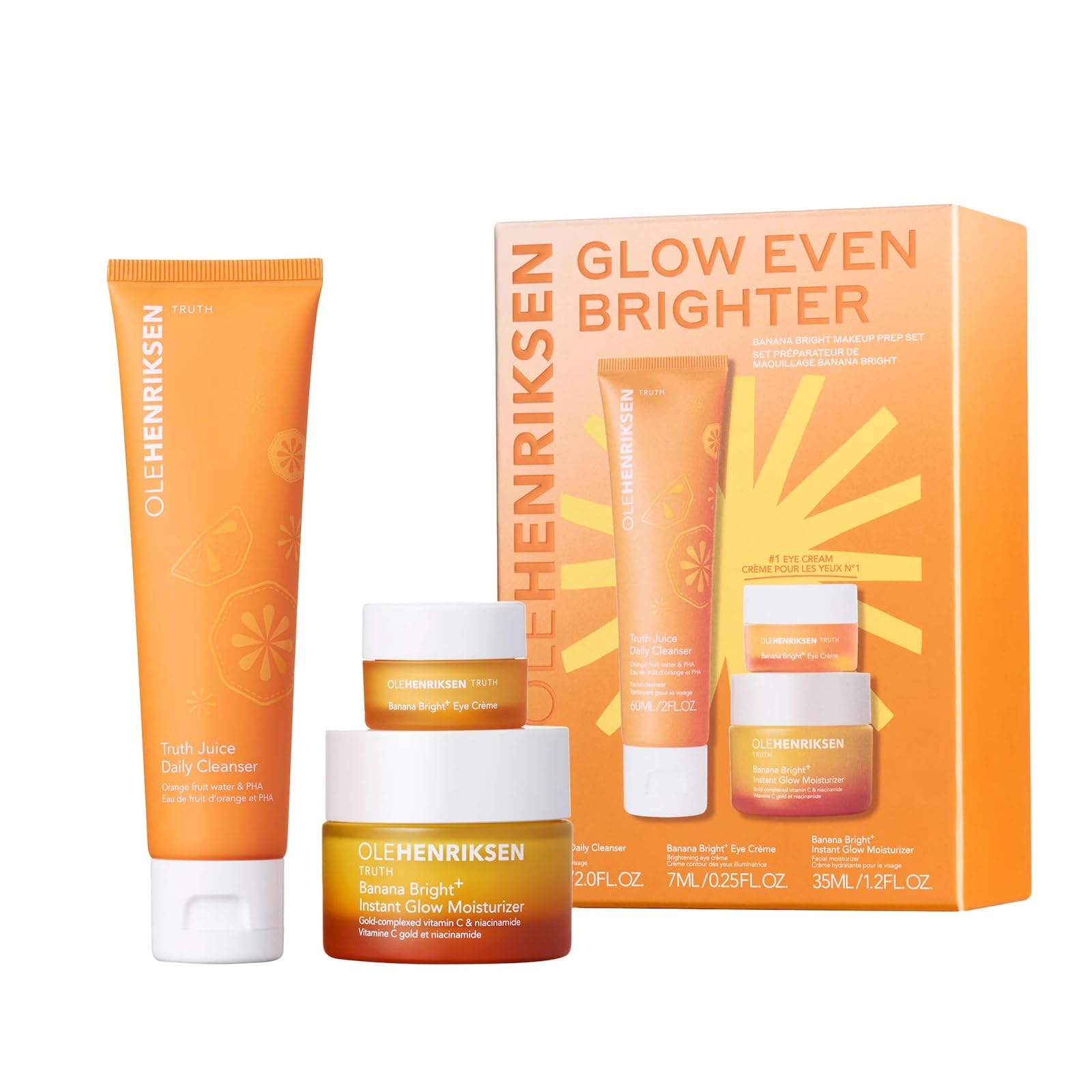 Glow Even Brighter Banana Bright Makeup Prep Set - Product Imagery