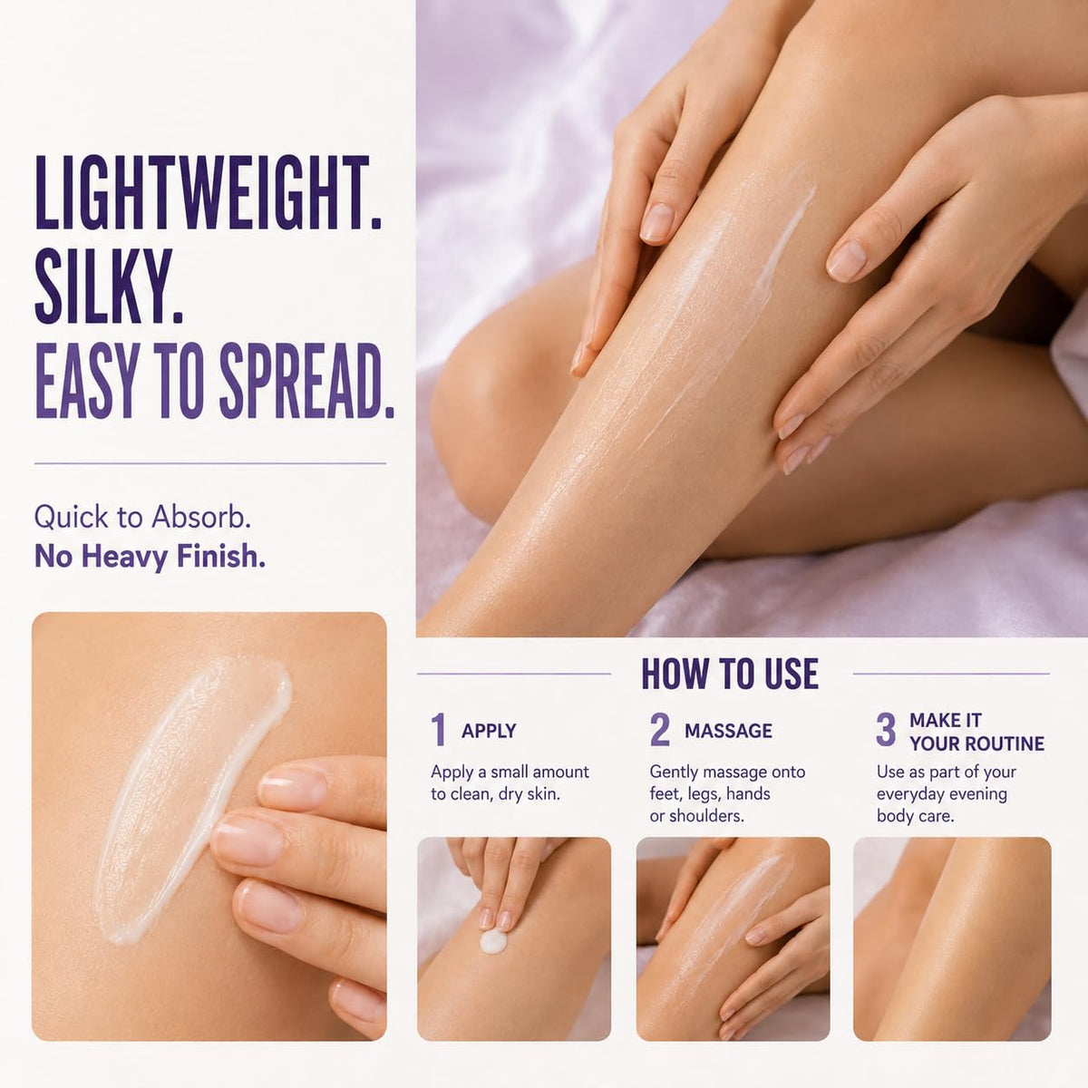 EMPURA Lavender Magnesium Lotion, Relaxing Gifts for Women, 4 Oz – alternate angle
