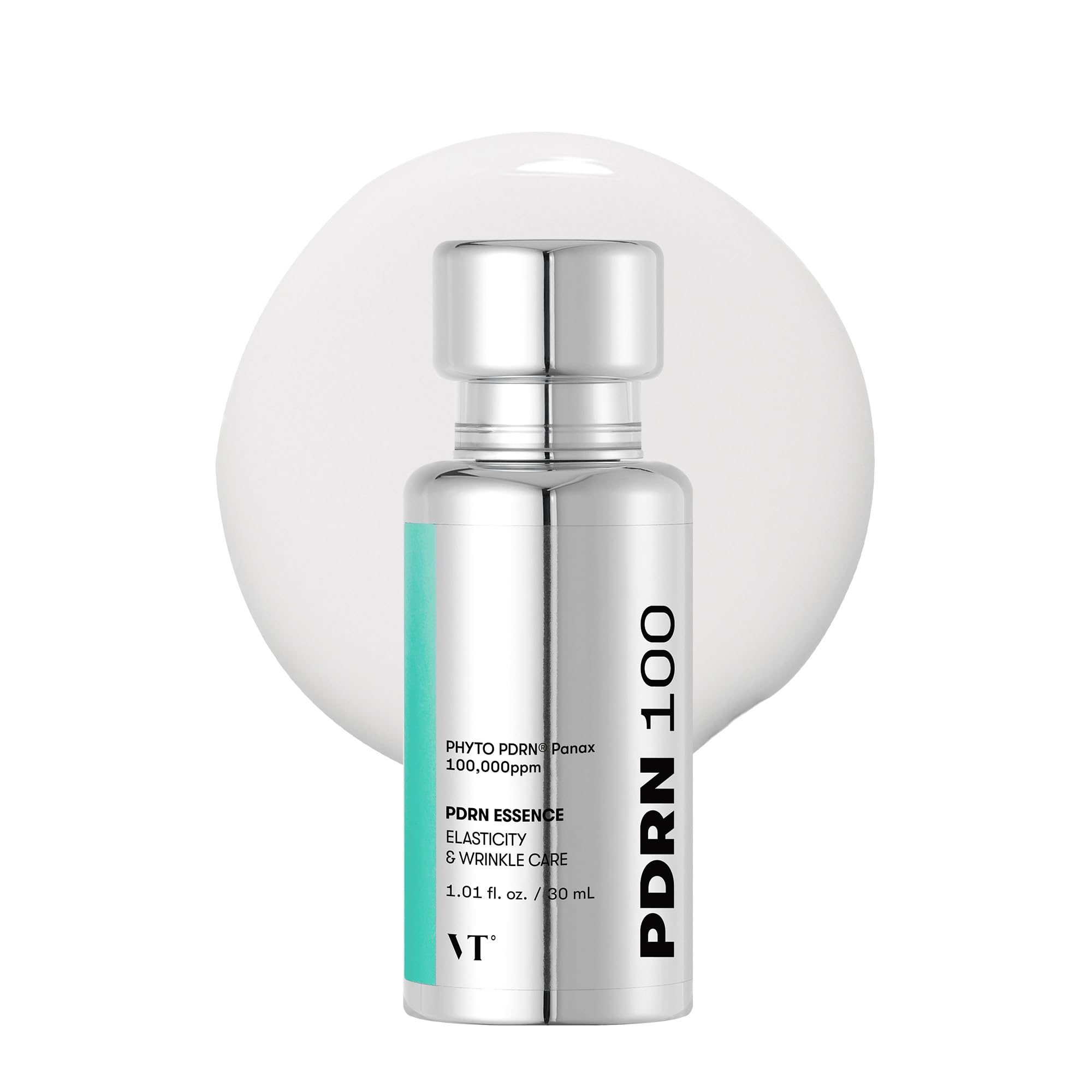 VT COSMETICS PDRN 100 Essence, Intensive Glow Serum, 1.01 fl. Oz. - Product Imagery
