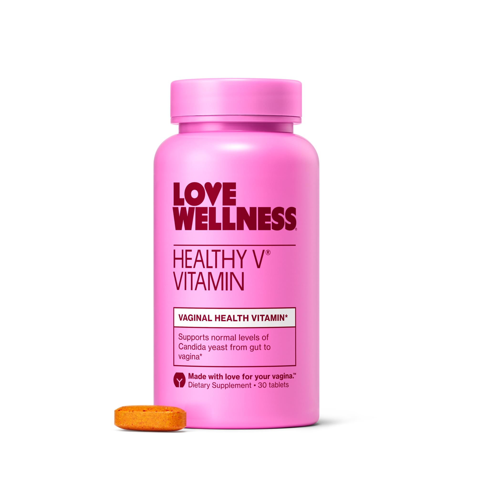 Love Wellness Healthy V Vitamin | Vaginal Health Supplement | 30 - Product Imagery
