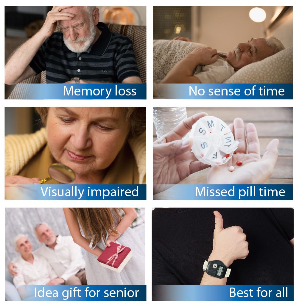FIVE SENSES - English Atomic Talking Watch, Easy to use for Seniors Blind Men Women, Loud Talking Watch with Sound for V