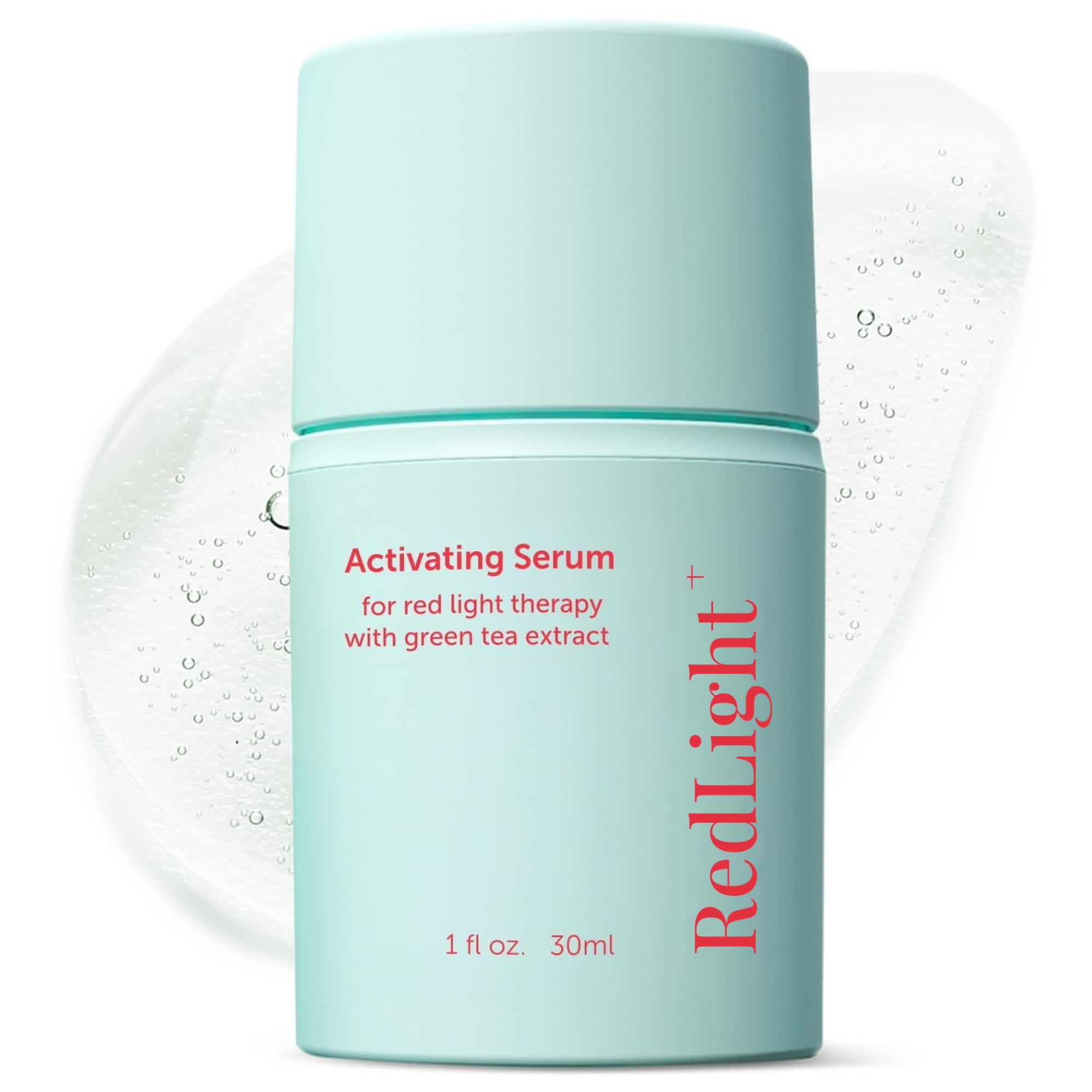 Berkland Matcha Red Light Therapy Activation Serum for Face & Neck - Made in USA - Stays Workable a Full Session, No Sticky Drag - Niacinamide, Hyaluronic Acid & Ceramides - Fragrance-Free, 1 fl oz