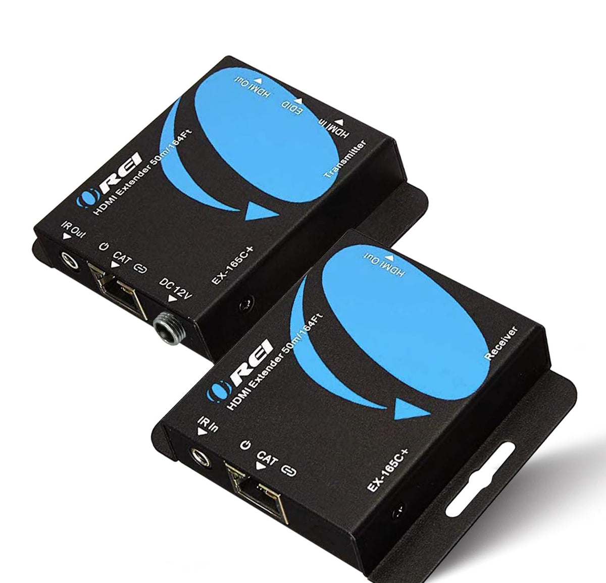 OREI HDMI Extender Over Cat6 165ft - 4K@30hz, IR, Loop Out, PoC, HDCP 1.4