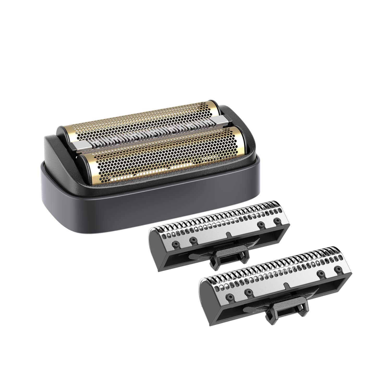 Andis Resurge replacement foil and cutter for wet/dry electric shaver, showcasing the metal foil and cutter head.