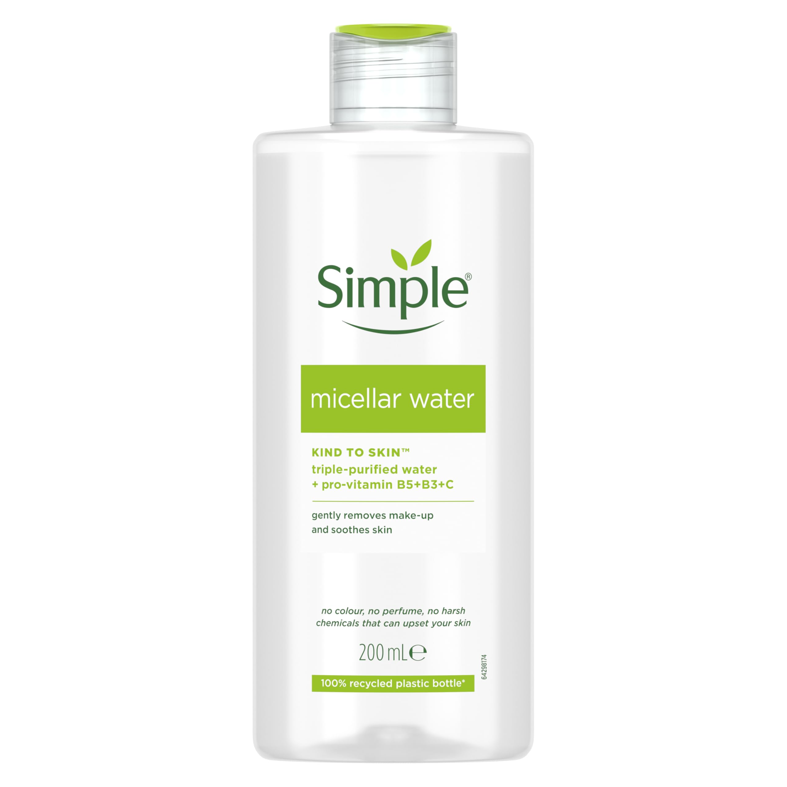 Simple Kind To Skin Micellar Cleansing Water 200Ml - Product Imagery