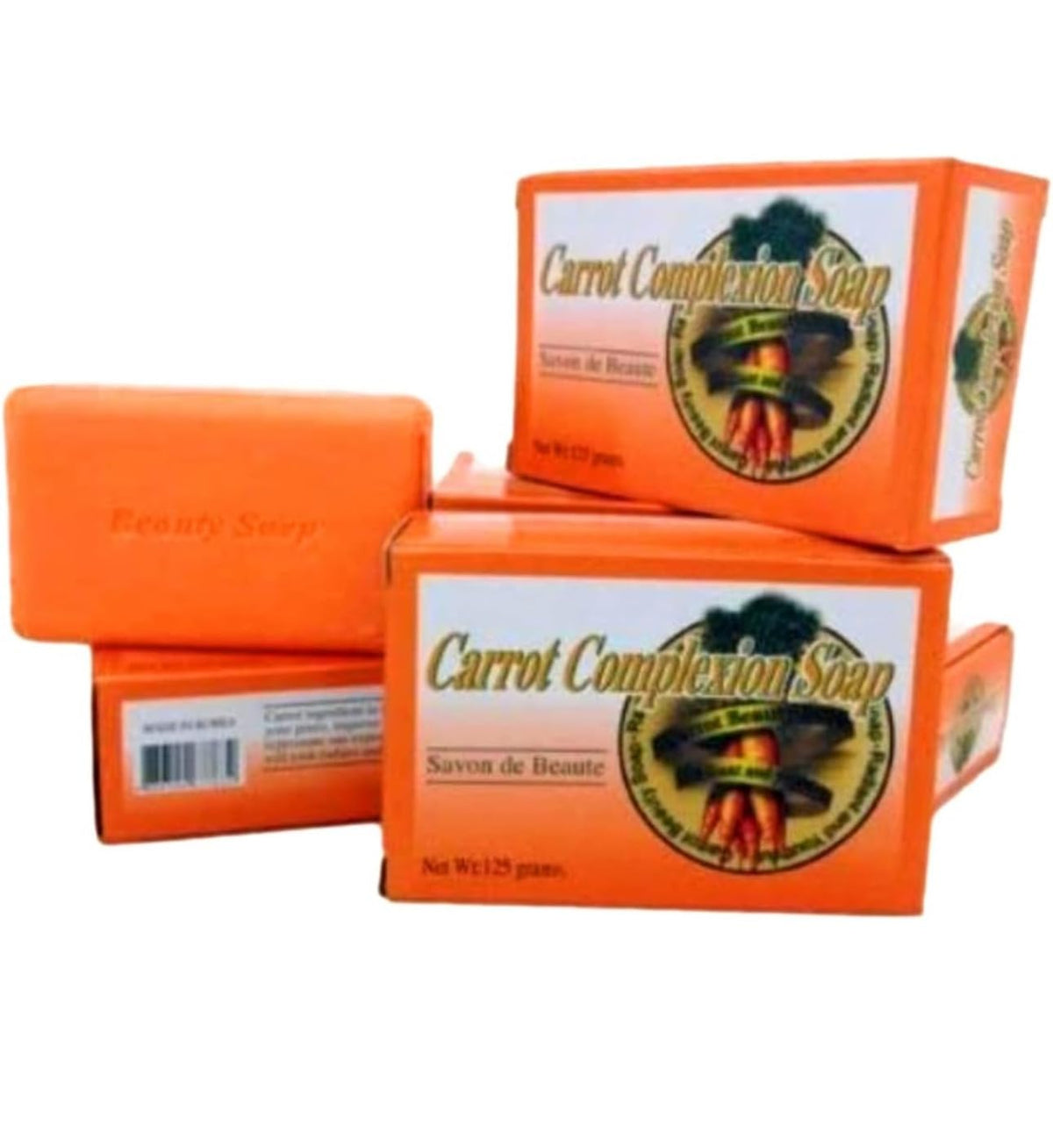 Jheppbay Carrot Complexion Soap Skin Tone Improvement w/Carrot Oil (12 Pack) – product photo (Soaps)