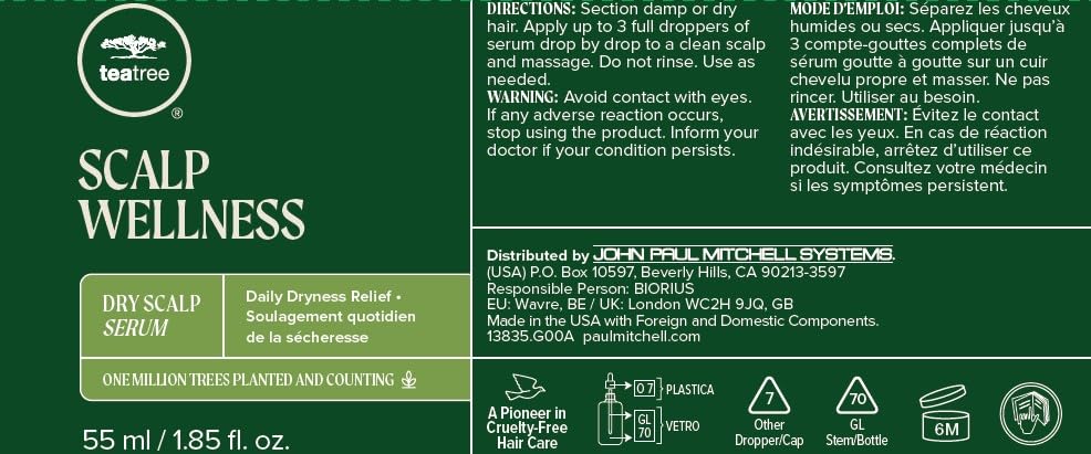 Tea Tree Scalp Wellness Dry Scalp Serum, Daily Dryness Relief, For Dry Hair + Scalps, 1.85 fl. oz.