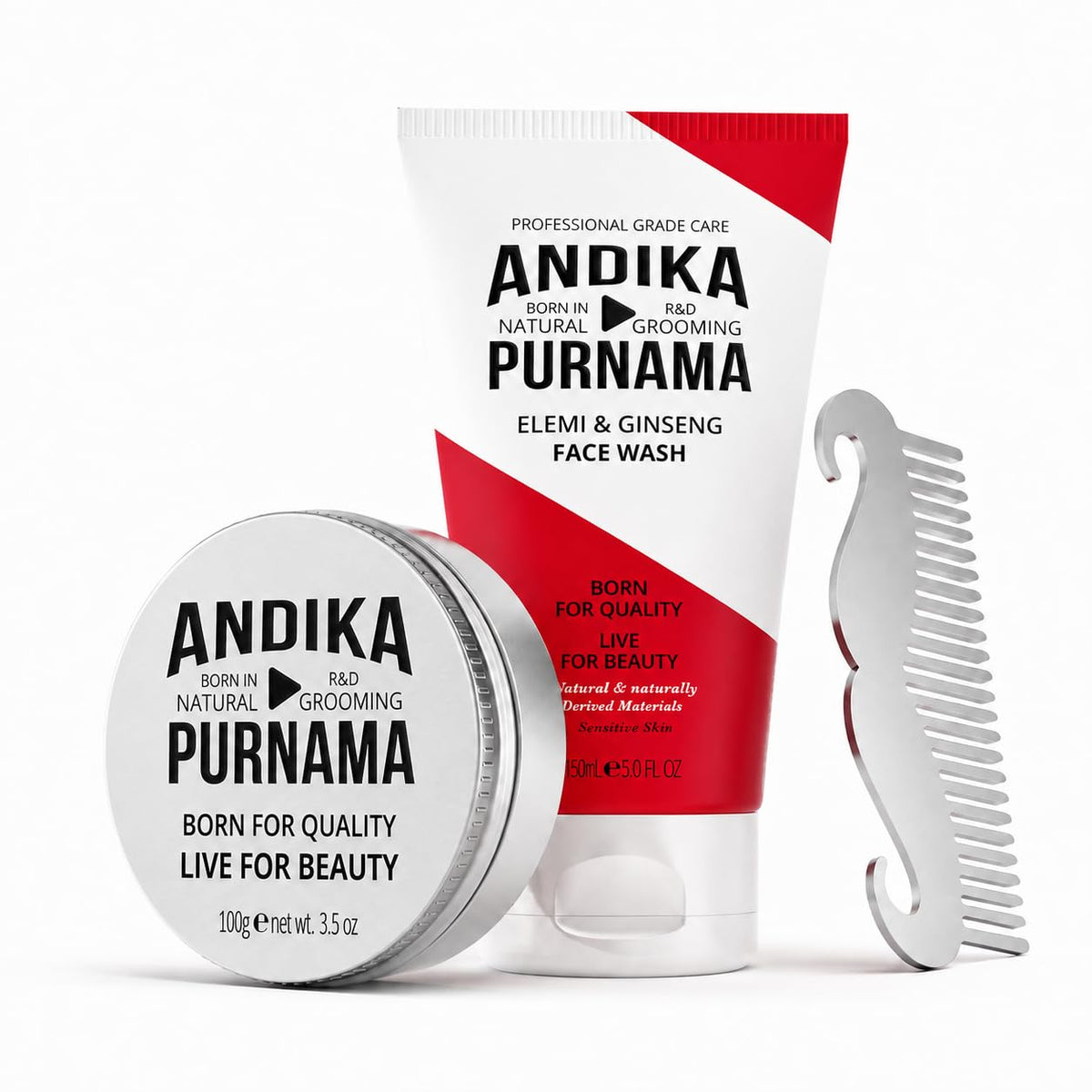 abablata Men's Grooming Kit with Face Wash & Hair Styling Paste, 2-Piece Gift Set – product photo (Gift Sets)