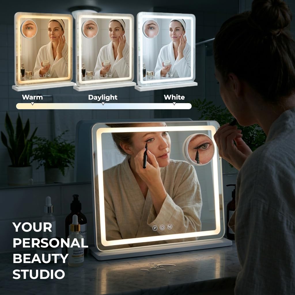 18 x 23 vanity mirror with light lighted makeup mirror - orelease Official Imagery - 5