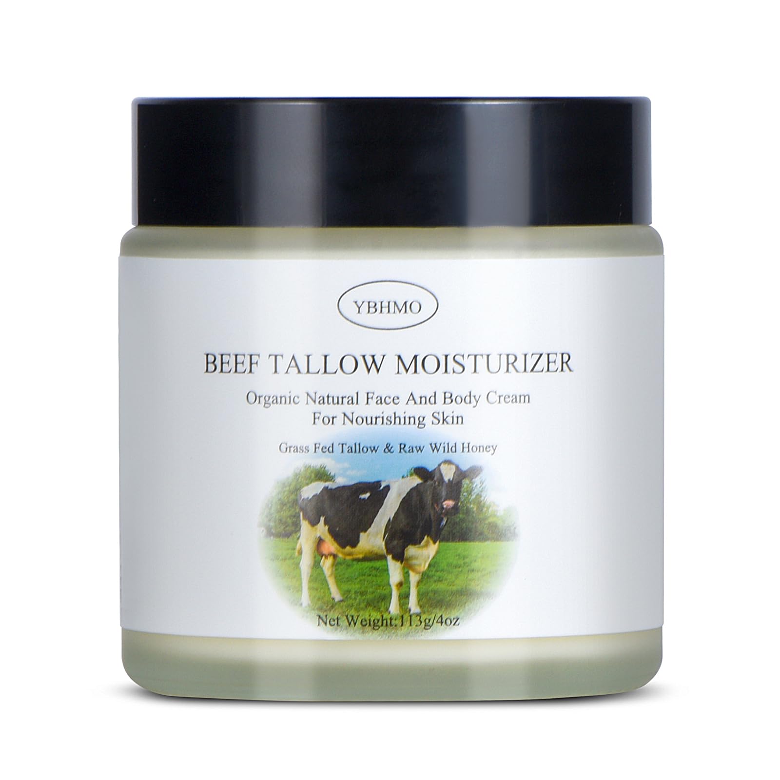 YBHMO Grass-Fed Beef Tallow & Honey Moisturizer 4oz