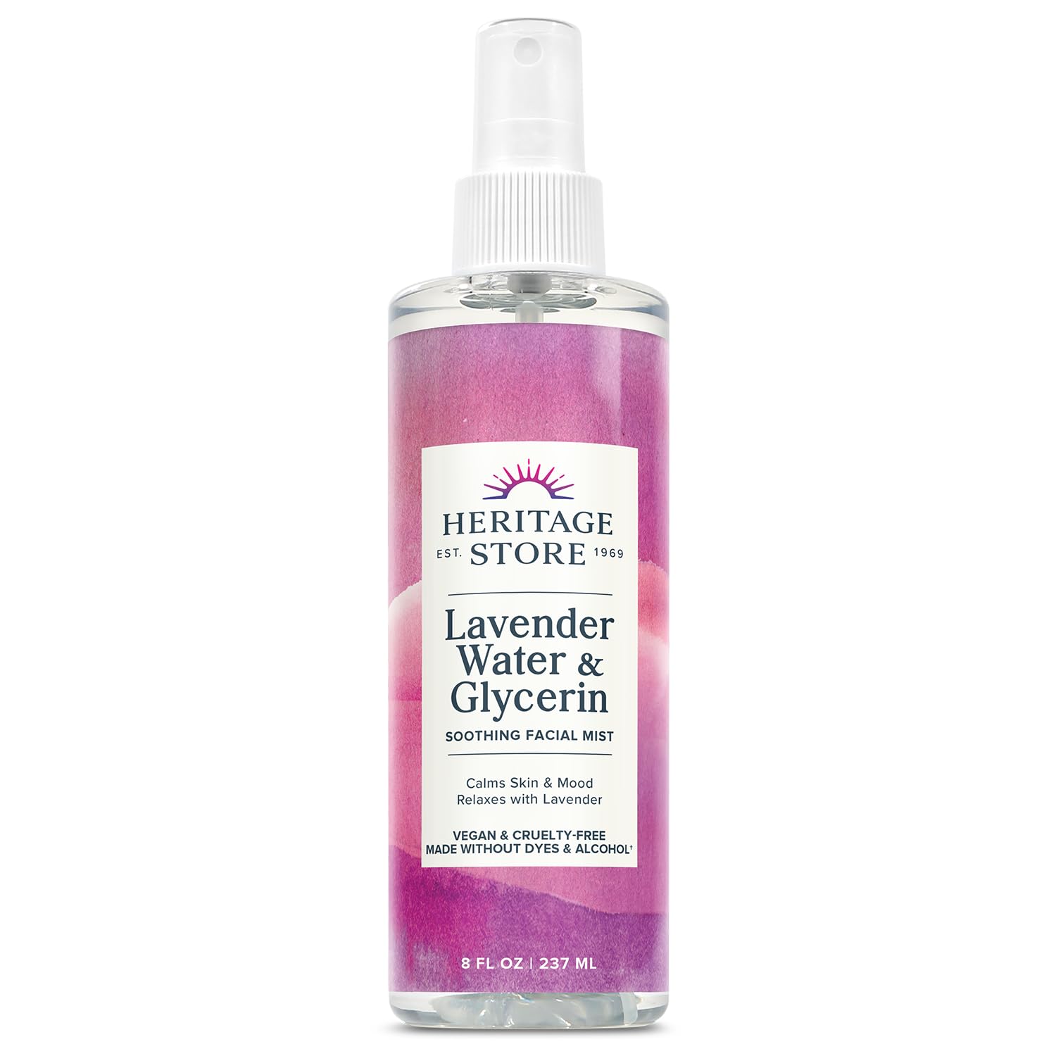 HERITAGE STORE Lavender Flower Water & Glycerine Benefits Skin, - Product Imagery