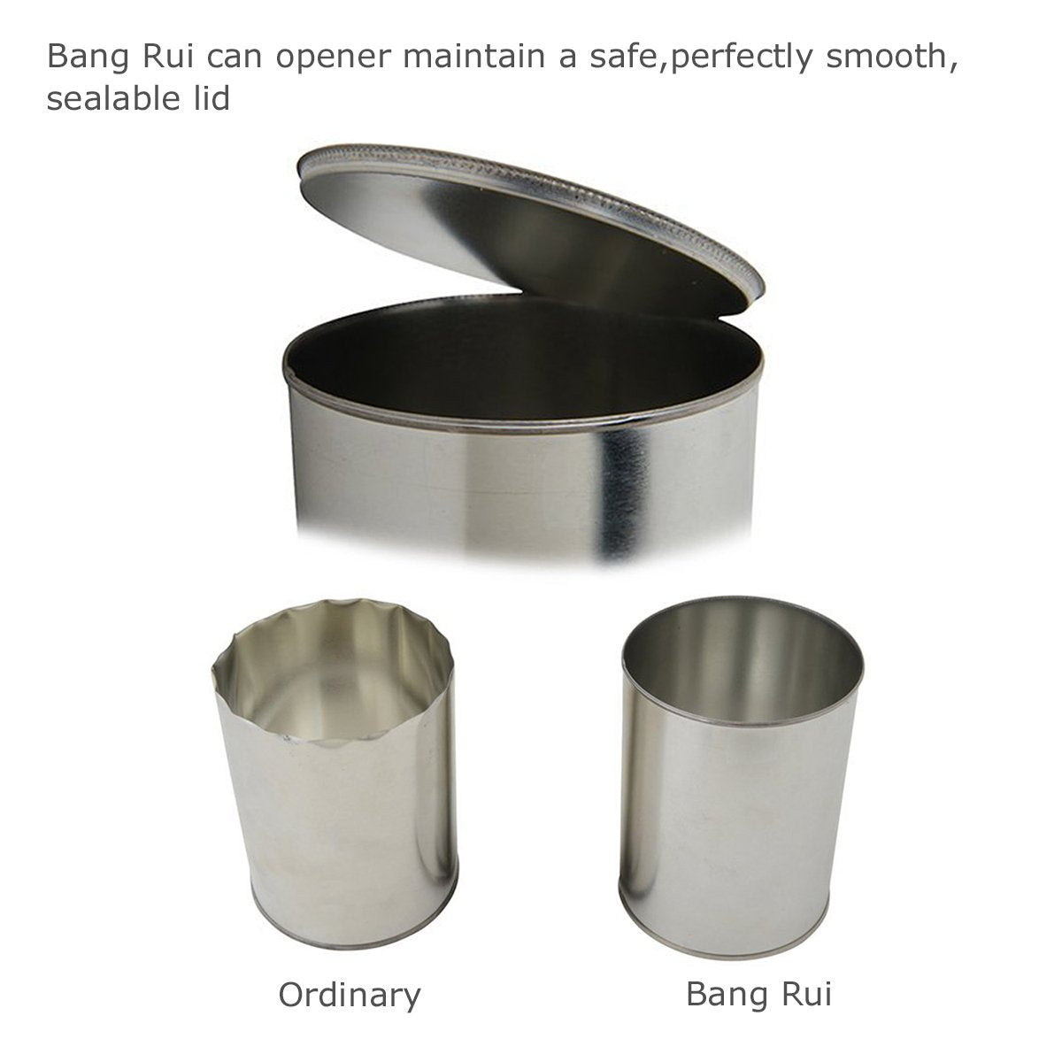 Kitchen Automatic Safety Cordless One Tin Opener&Bangrui Professional Electric Opener.One-touch switch .Smooth can edge.