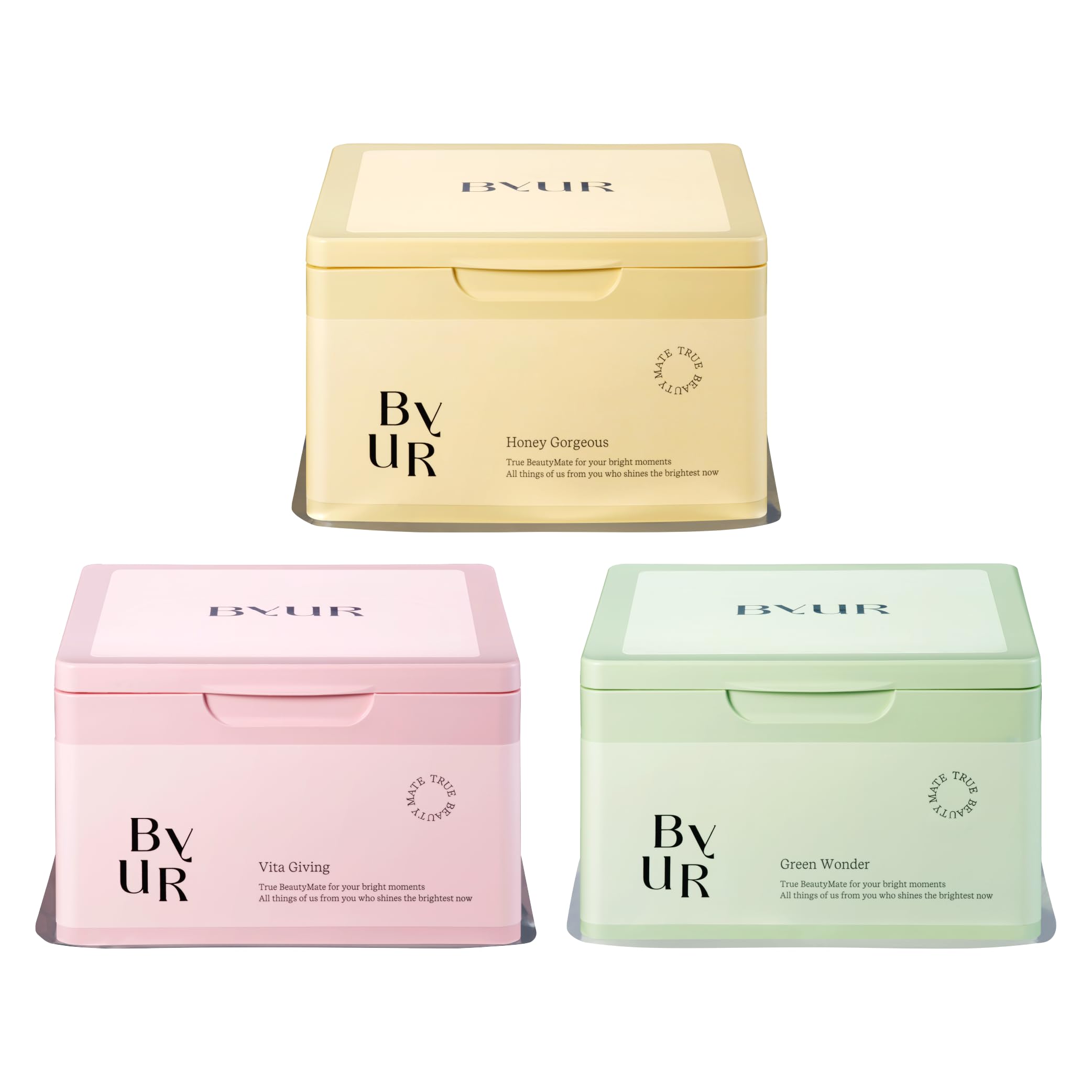 ByUR Daily Aqua Serum Mask Series (30 sheets each) - Honey - Product Imagery