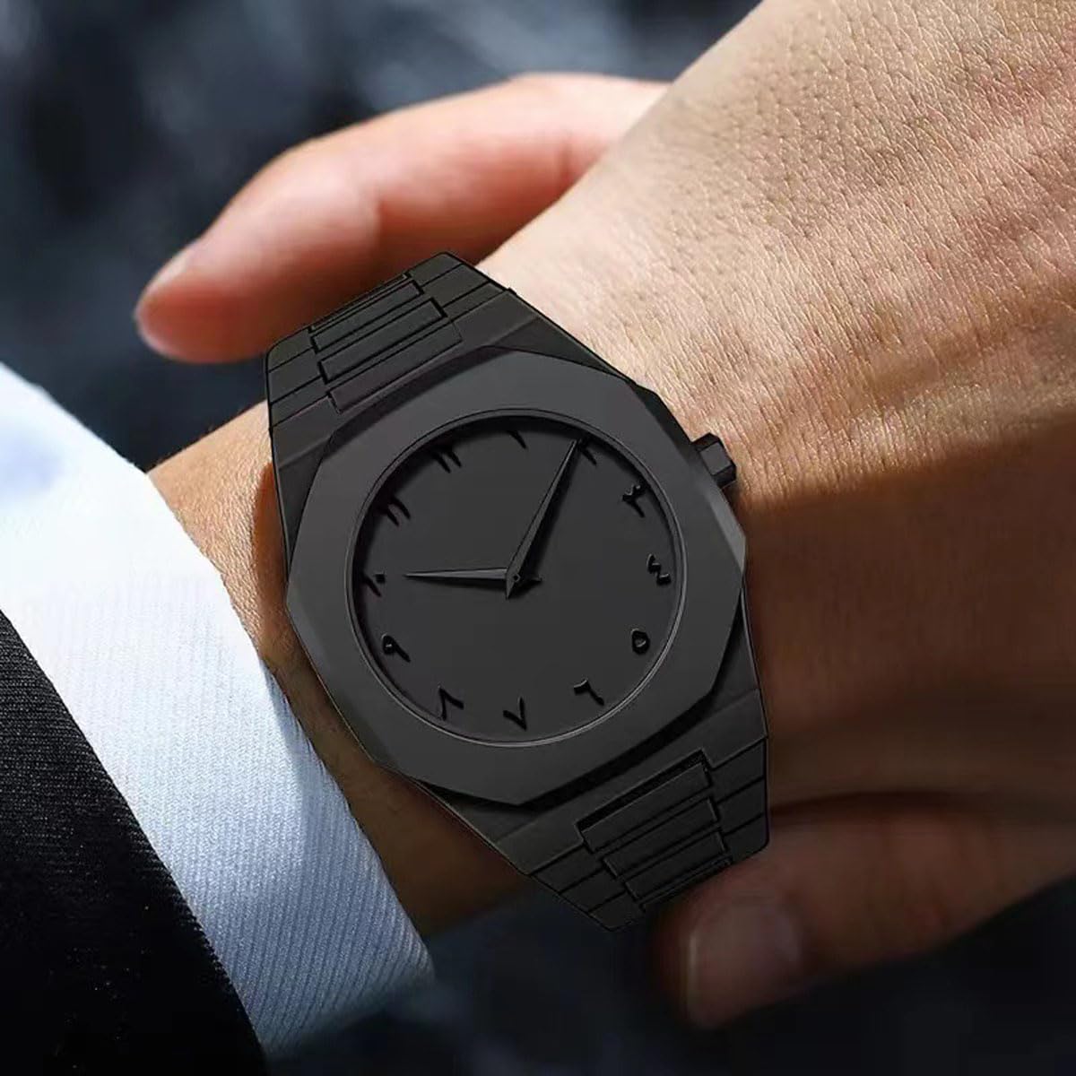 dayutech 3 Pack Watches for Men Quartz Black Sports Minimalist Ultra-Thin Military Jelly Dress Classic Business Wrist Wa