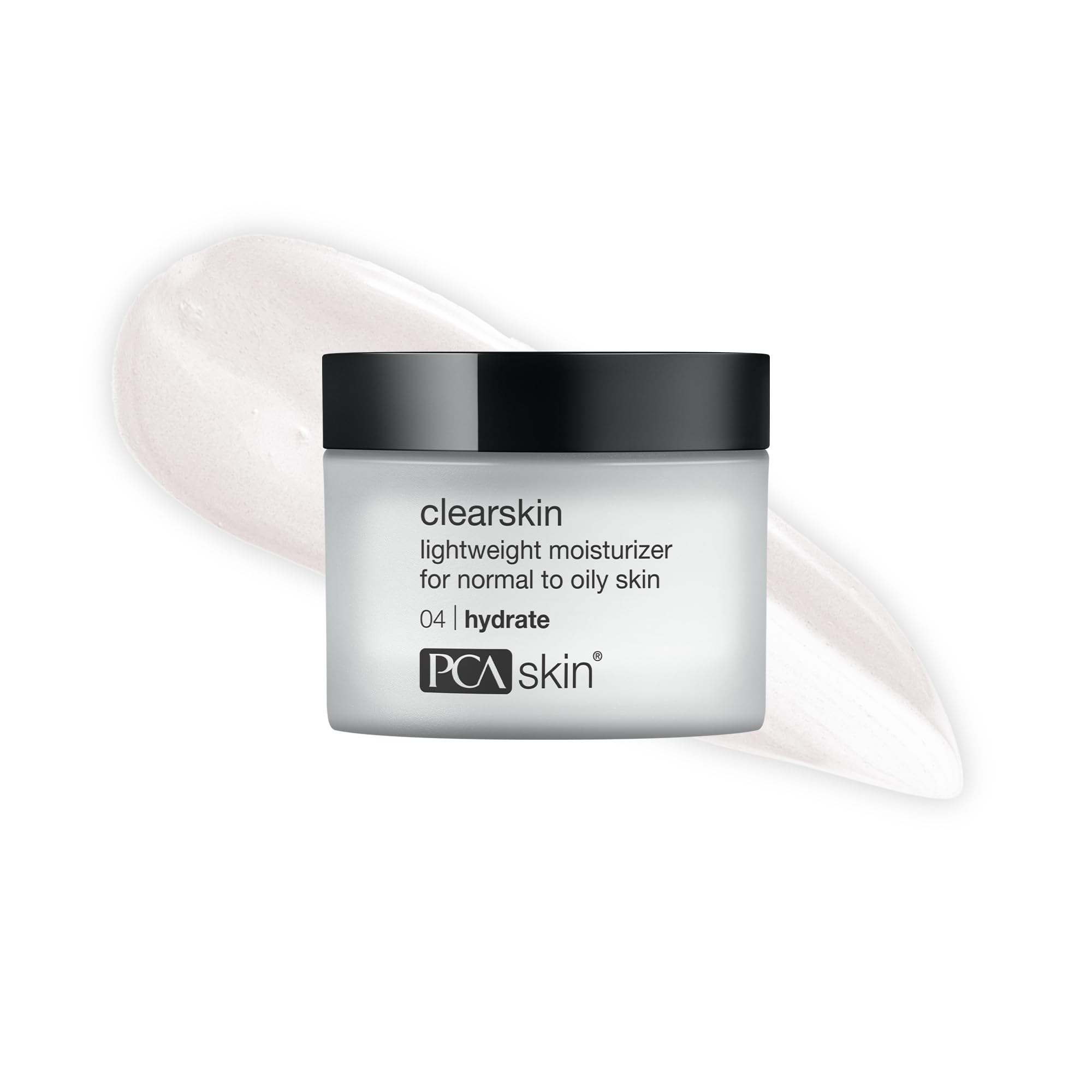 PCA SKIN Clearskin lightweight face moisturizer in a 1.7 oz jar, smooth and hydrating for clear, healthy skin.